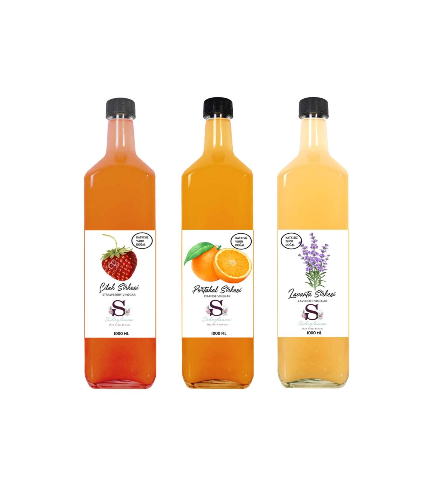 S heylaana Natural Strawberry Orange and Lavender Vinegar 1000 Ml