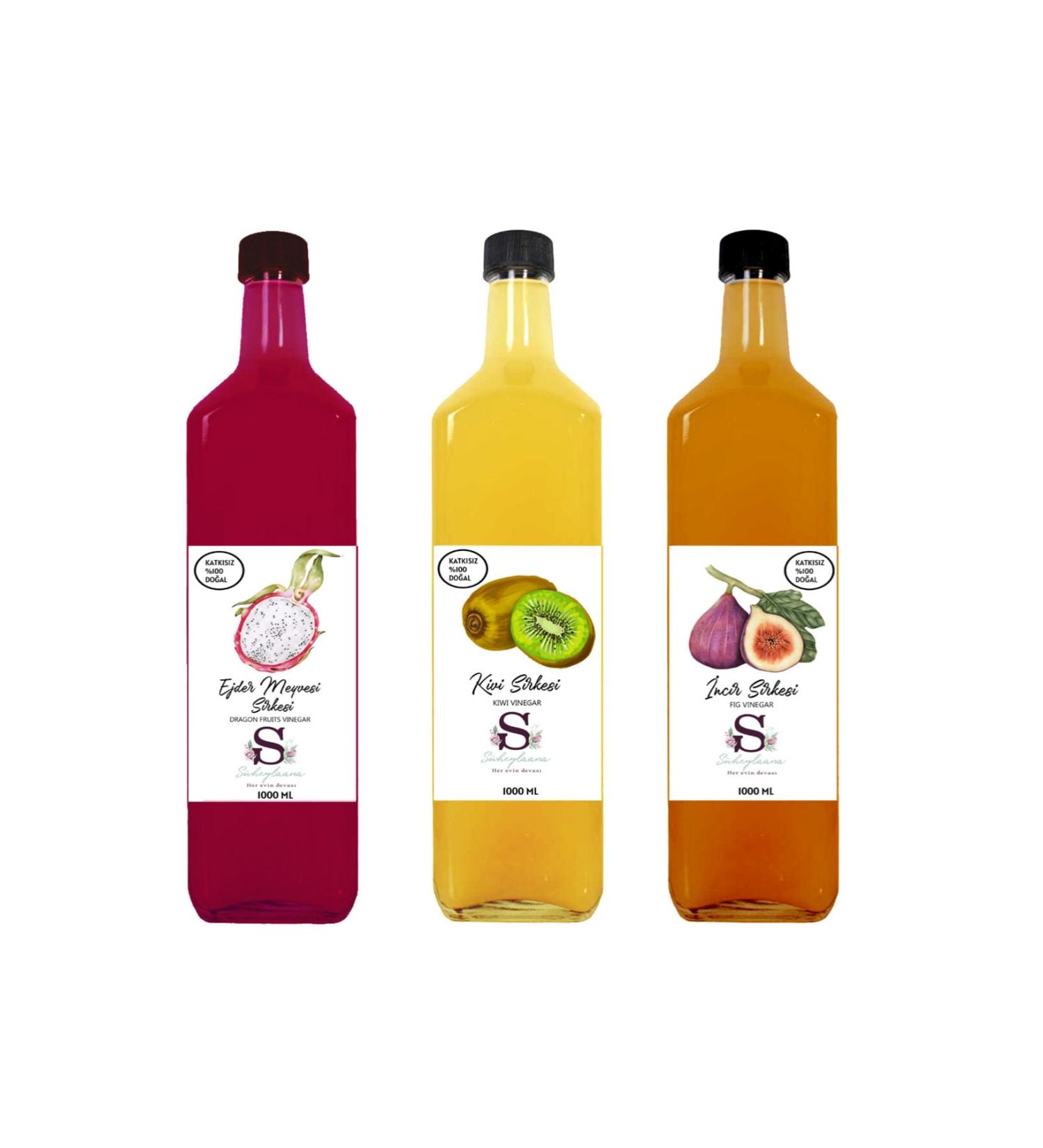 Suheylaana Natural Dragon Fruit Kiwi and Fig Vinegar 1000 Ml