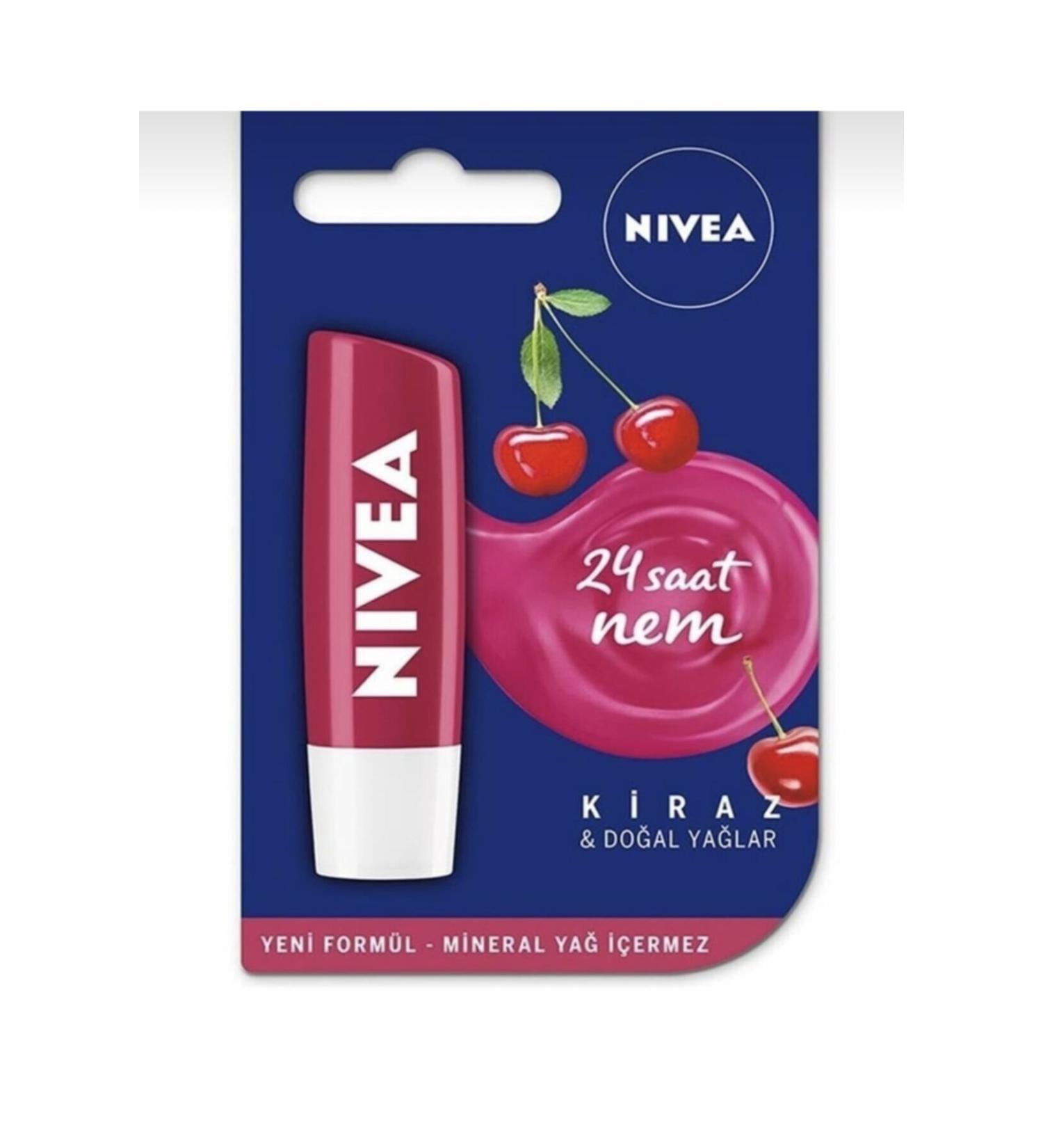 NIVEA Nivea Lip Care Cherry 24 Hour Moisture