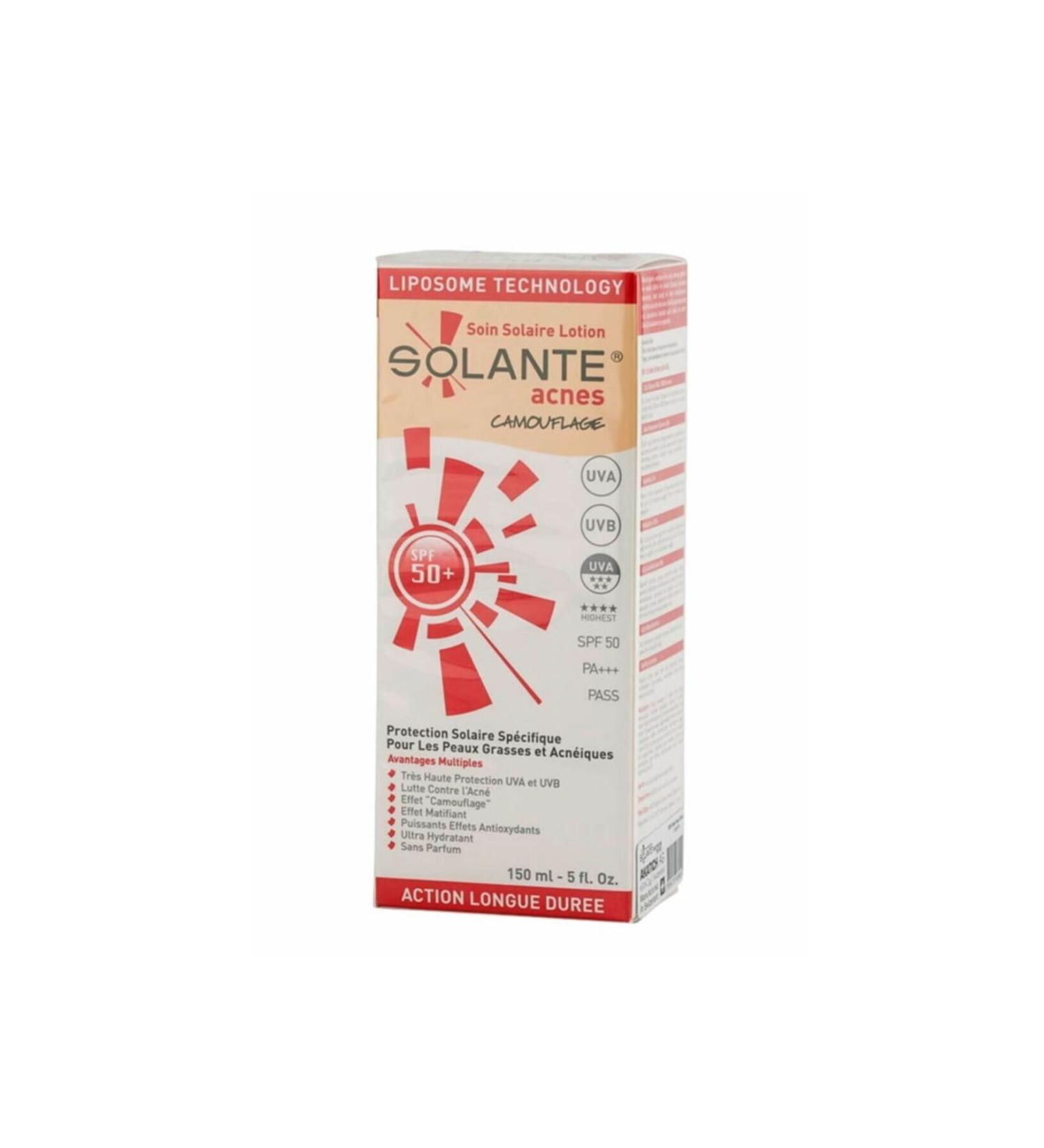 Solante Acnes Spf 50+ Tinted Anti-Acne Sunscreen Lotion