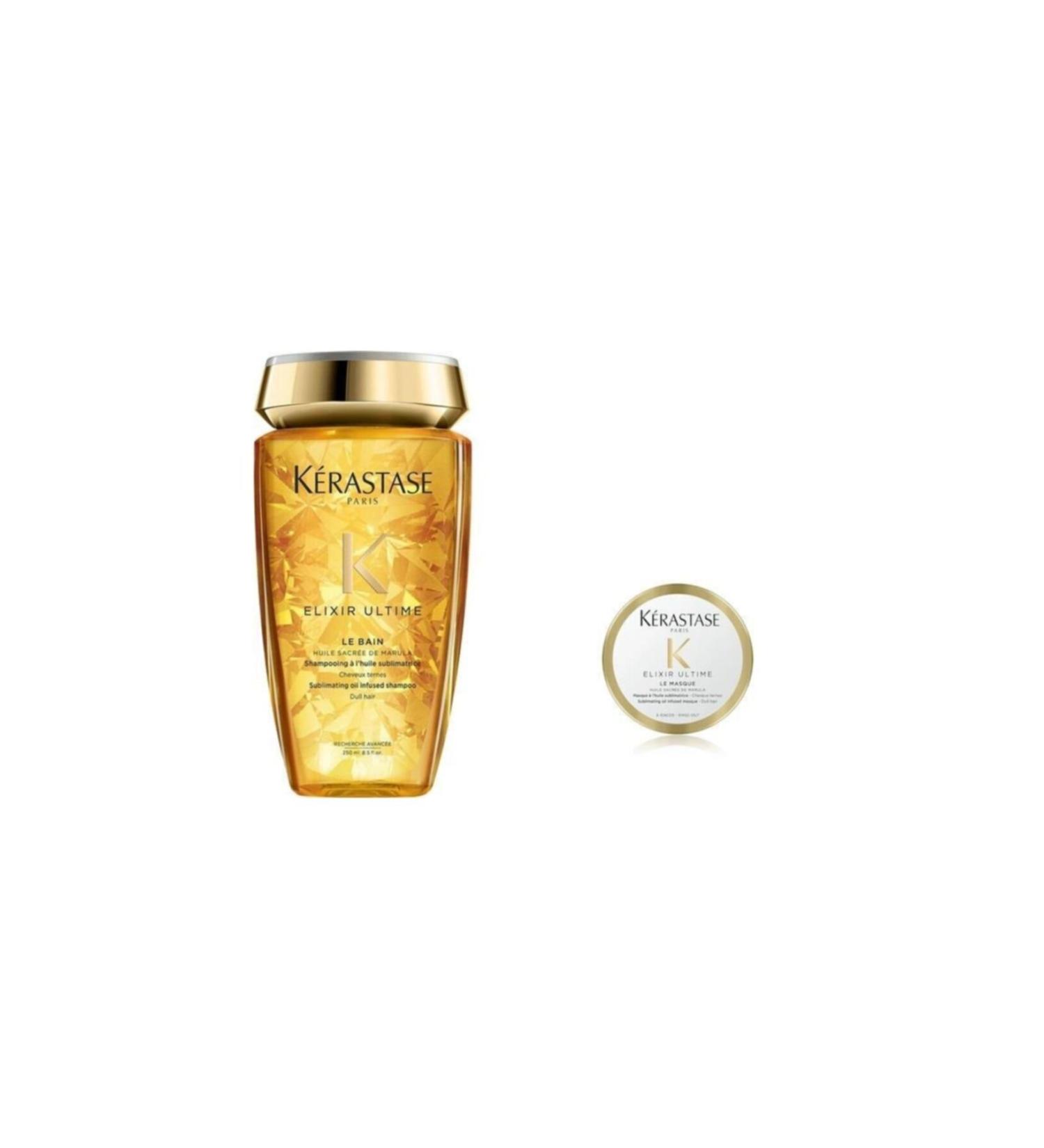 Kerastase Elixir Le Bain Shampoo 250 Ml + Elixir Mask 75 Ml