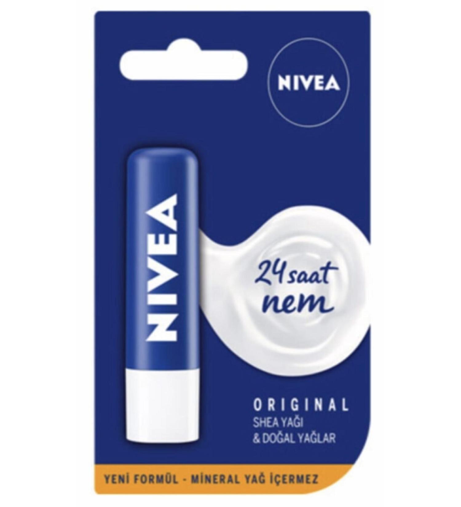 NIVEA Nivea Lip Care Original 24 Hour Moisture