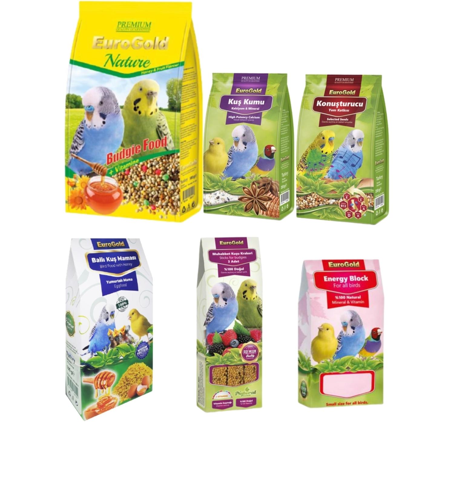 forlifeavm Eurogold Premium Adult Bird Food Set Lux