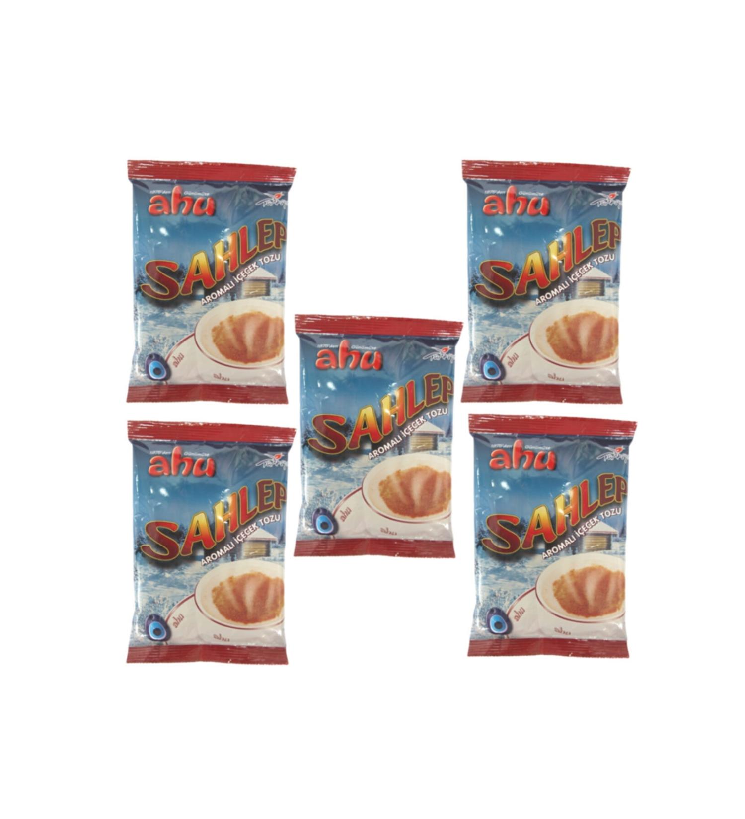 AHU Sahlep Flavored Drink Powder 250 Gr X 5 Pieces