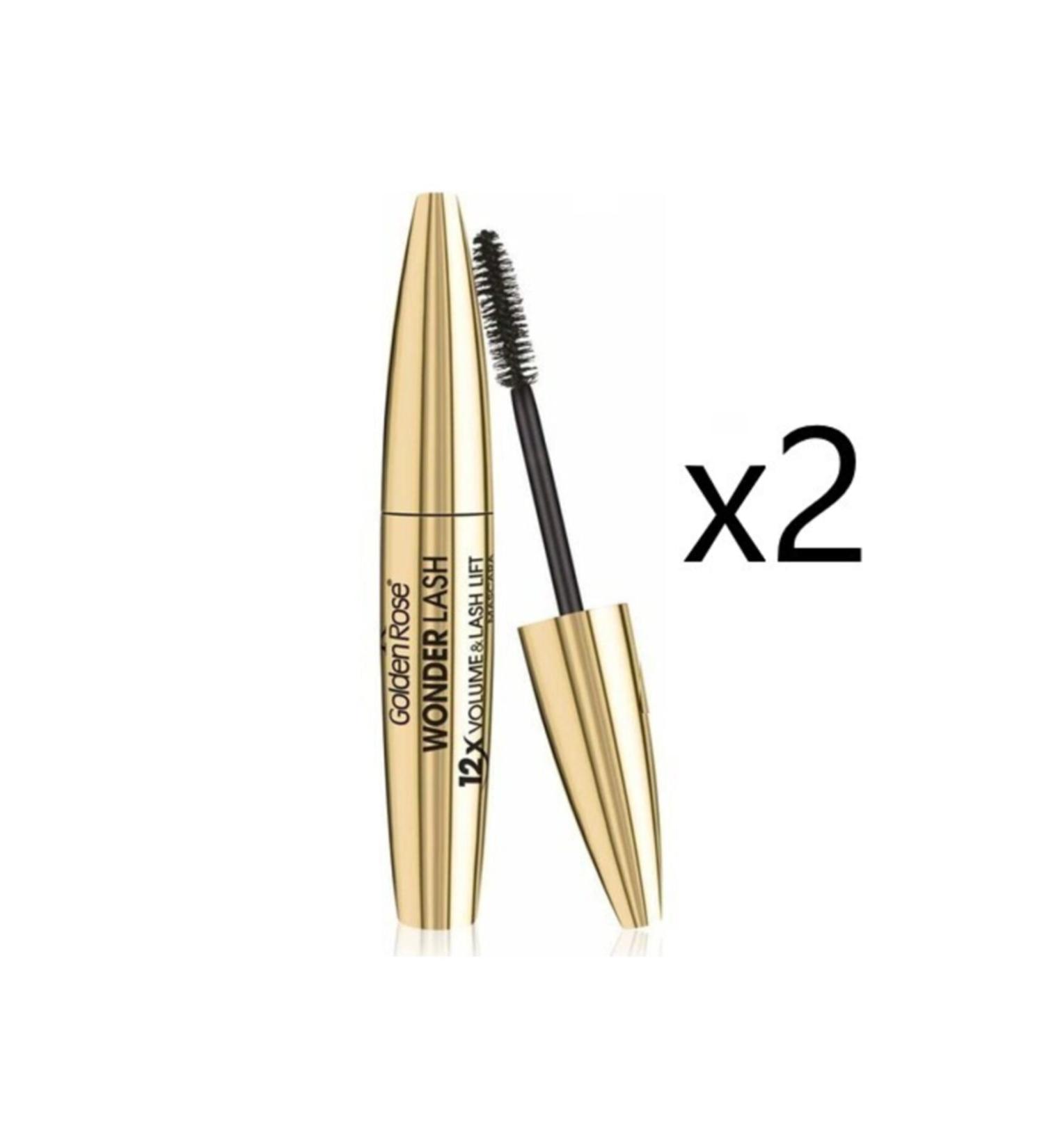 Golden Rose - Wonder Lash Mascara Black 12 Layers Volume X 2 Pieces