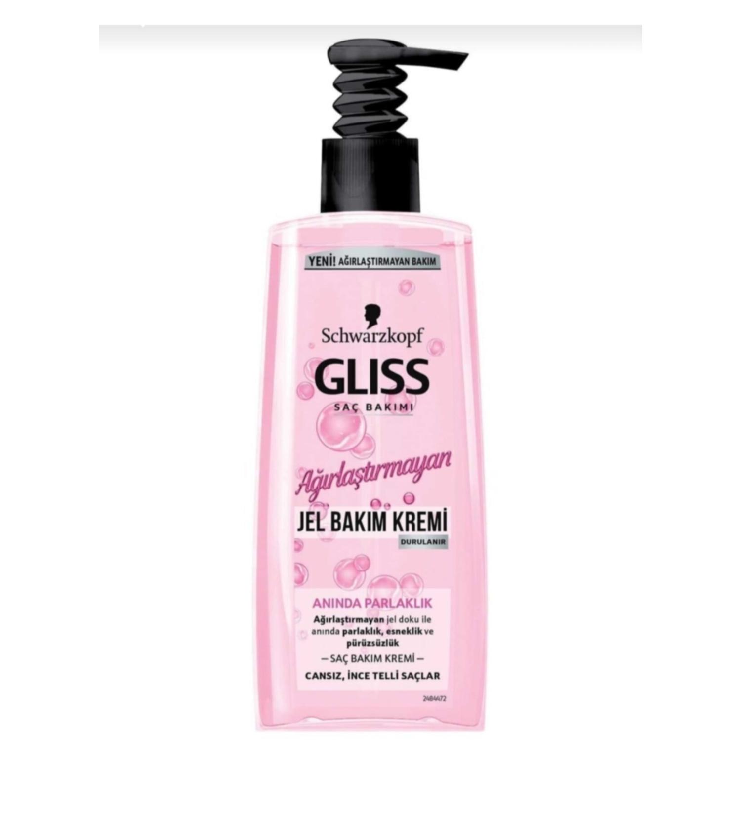 Gliss Gel Hair Care Conditioner Weightless Instant Shine 200ml