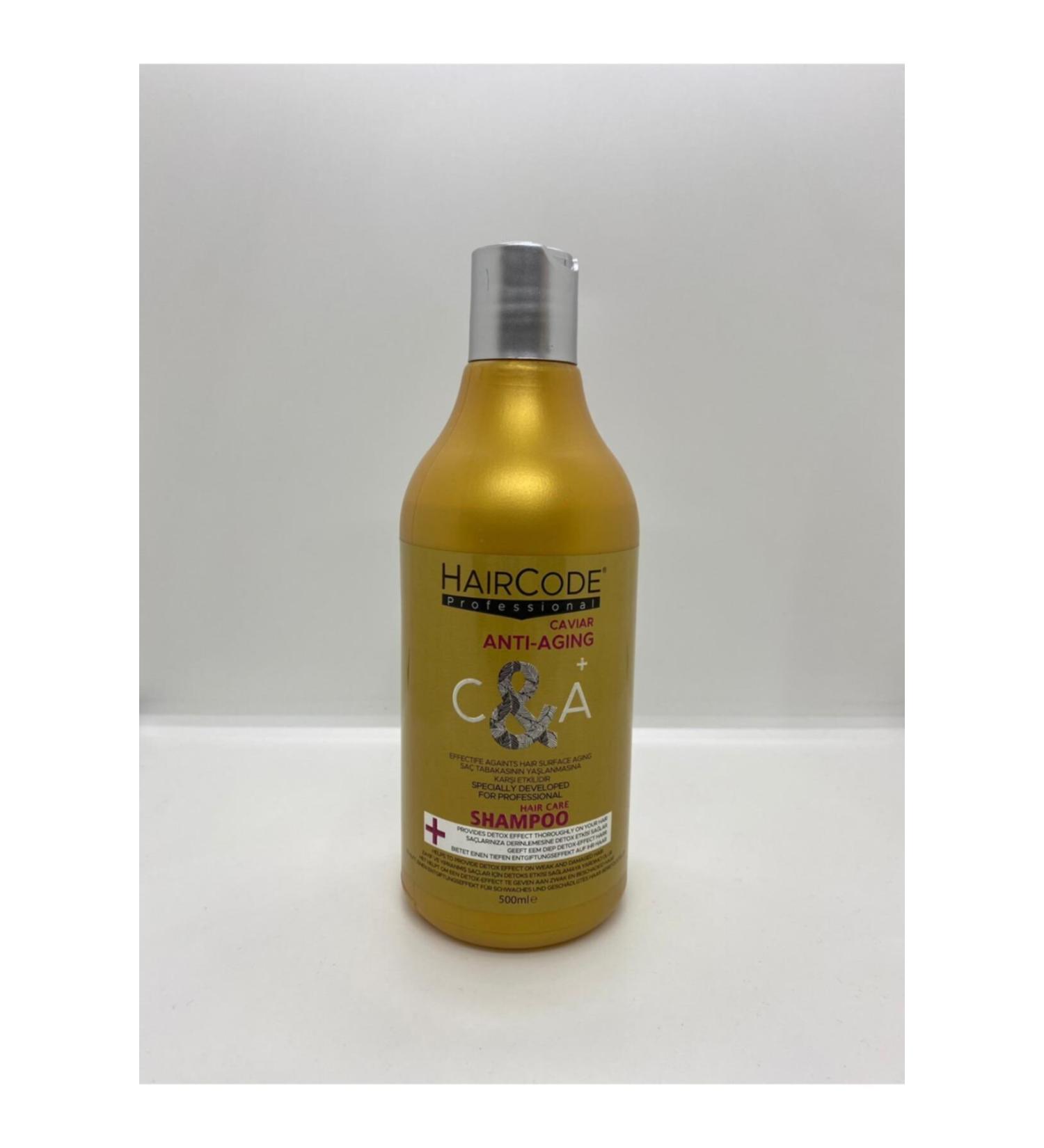 DTTECH Haircode Caviar Anti-aging Shampoo - Moisturizing Care Shampoo for Weak and Damaged Hair 500 Ml