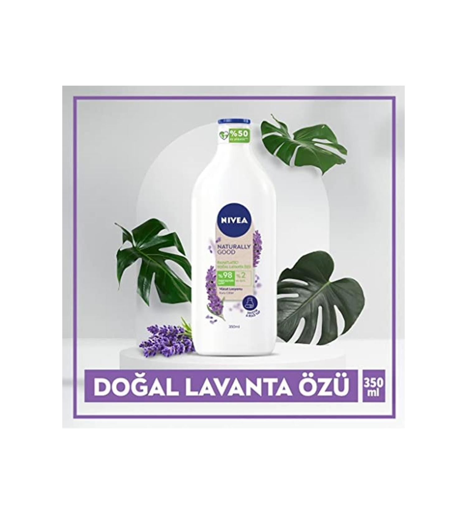 NIVEA Naturally Good Body Lotion Lavender 350 Ml Dry Skin 48 Hour Moisturisation