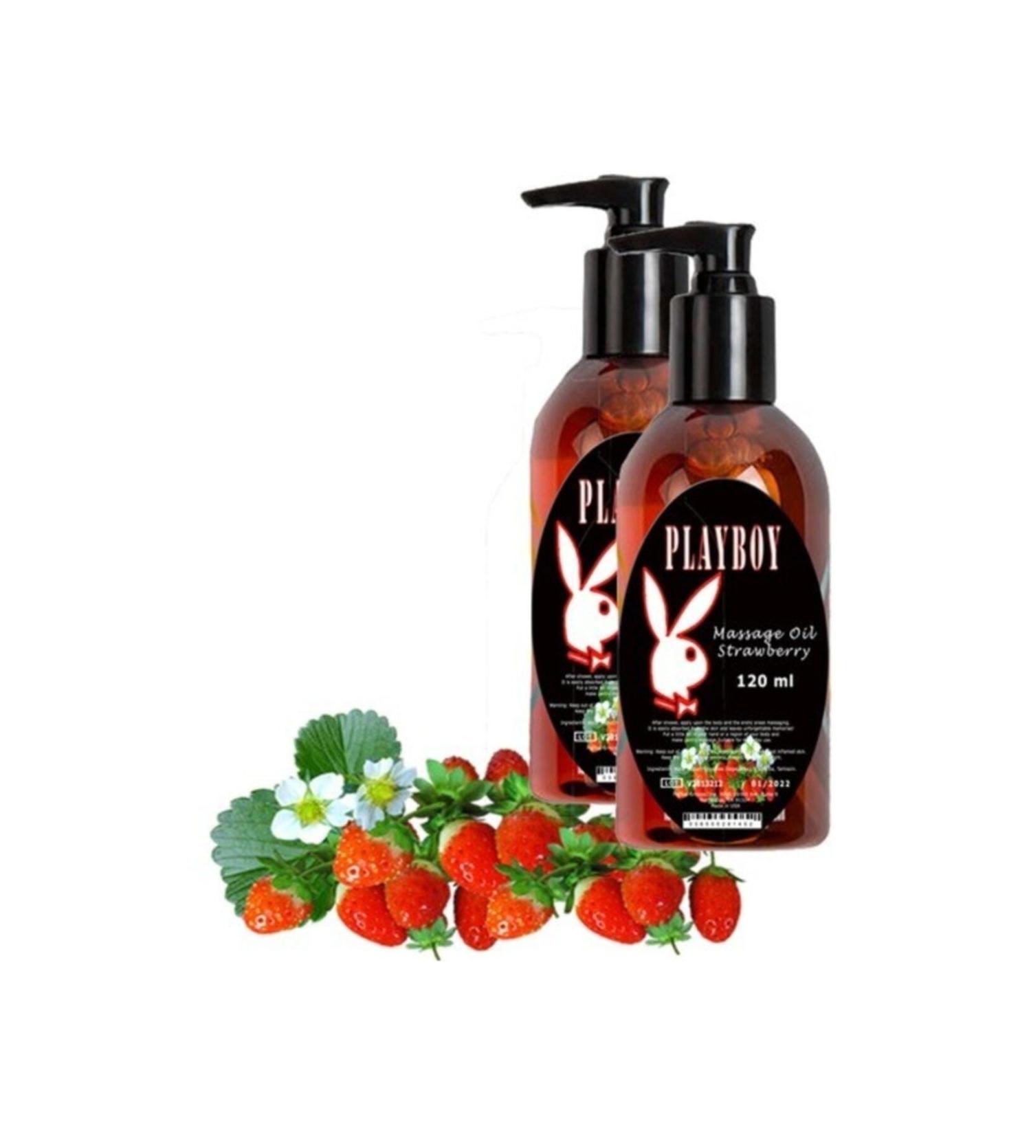 Strawberry Massage Oil 2 Pieces Strawberry Flavored Body Massage Oil