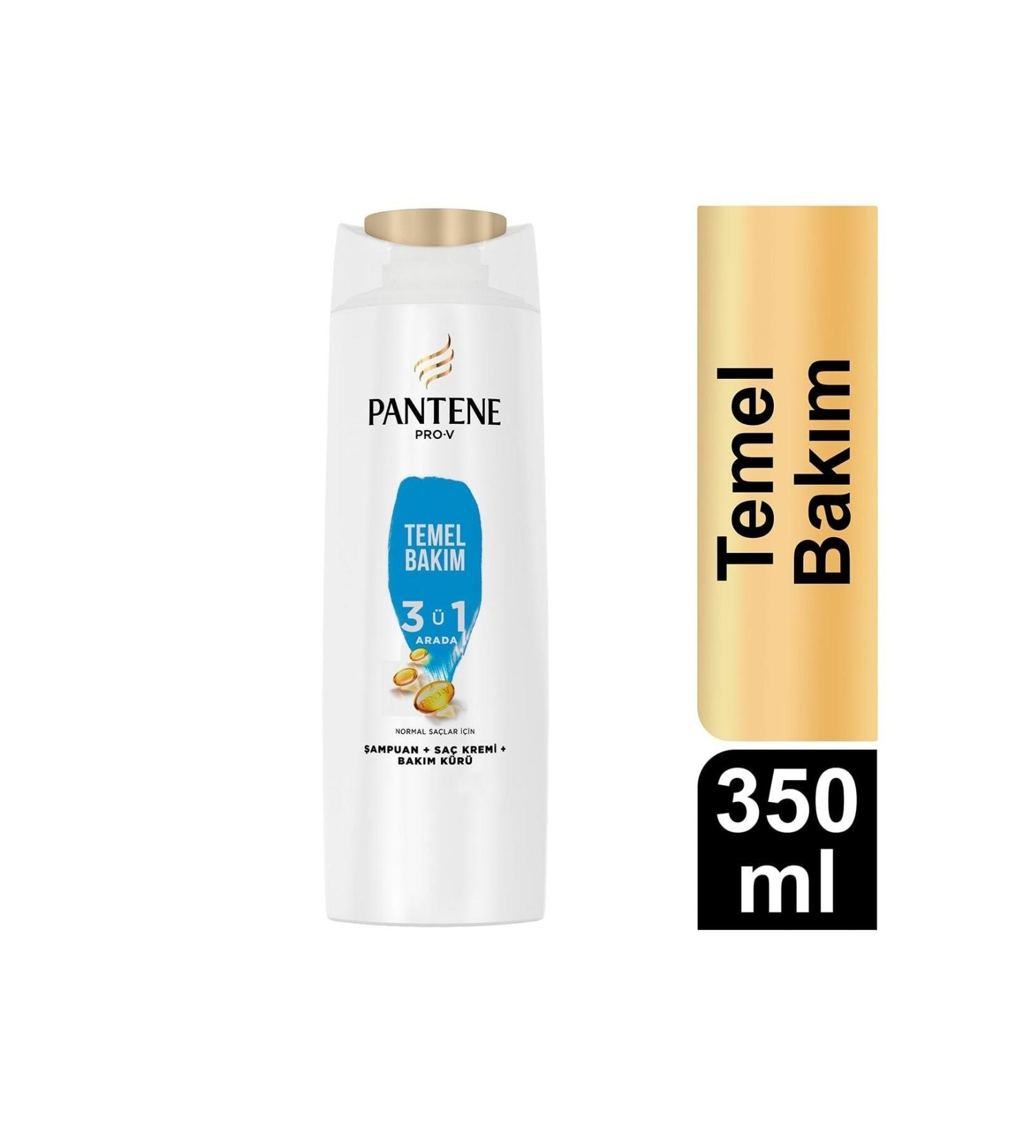 Pantene Basic Care 3 in 1 Shampoo 350 Ml 1 Piece