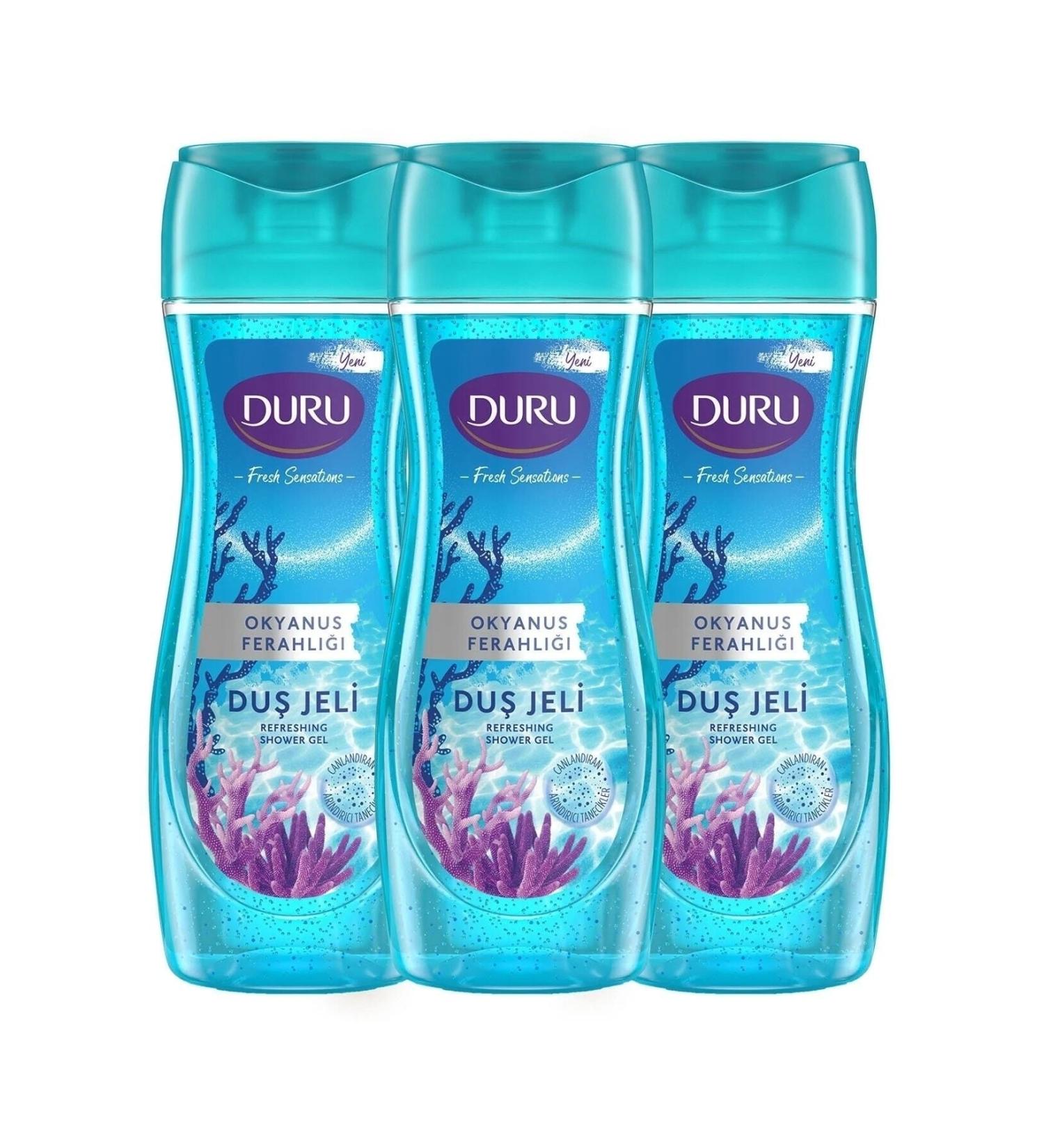 Duru Shower Gel Ocean Freshness 3x650 Ml - Buy Online on GoSupps.com