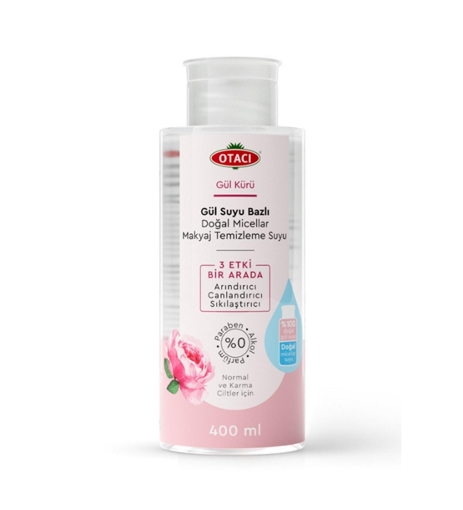 Otac Rose Cure Rose Water Based Natural Micellar Super Makeup Remover Water 400 ml