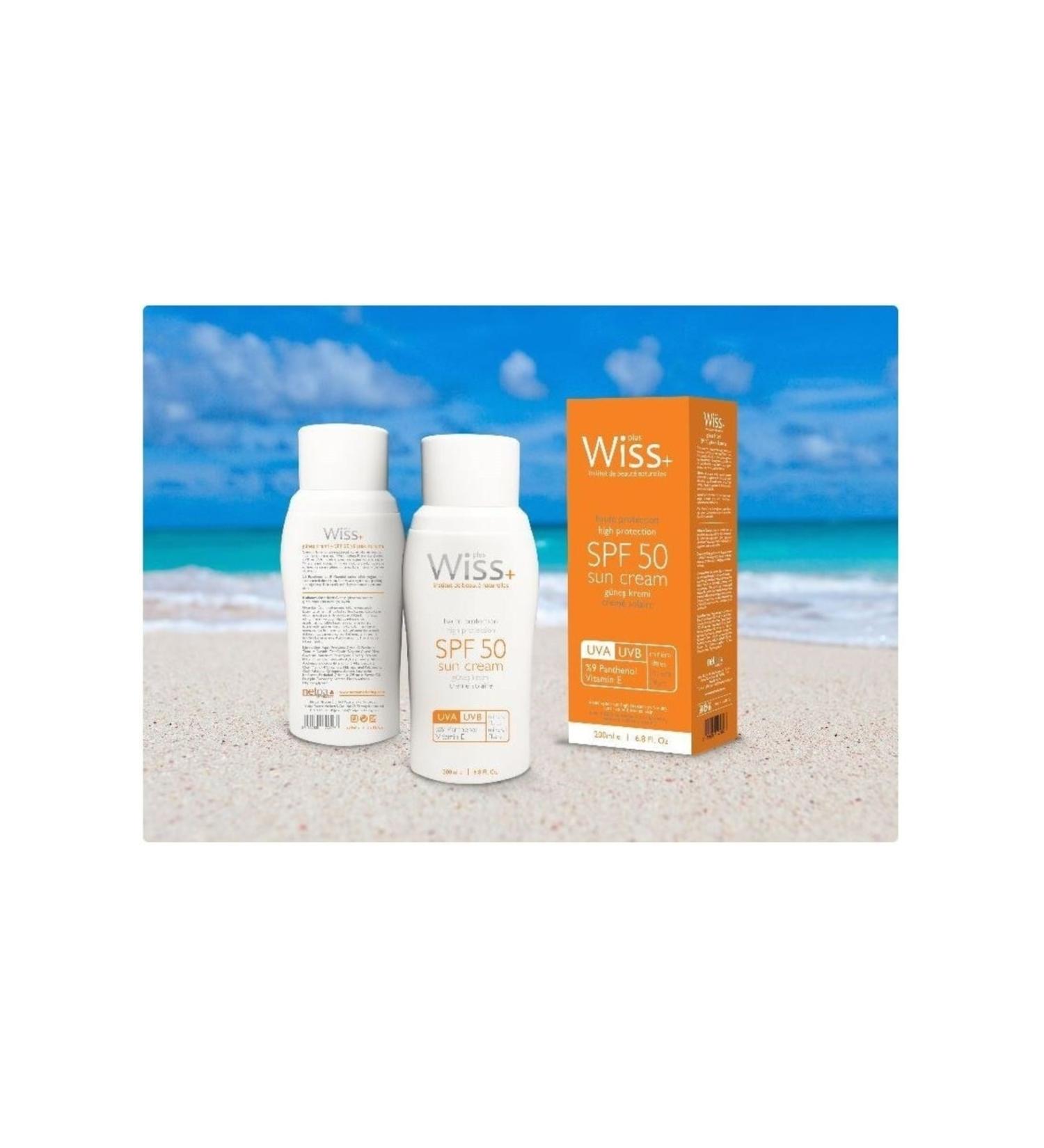 Wiss Plus + Spf 50 Sun Cream 200ml 8690820720077