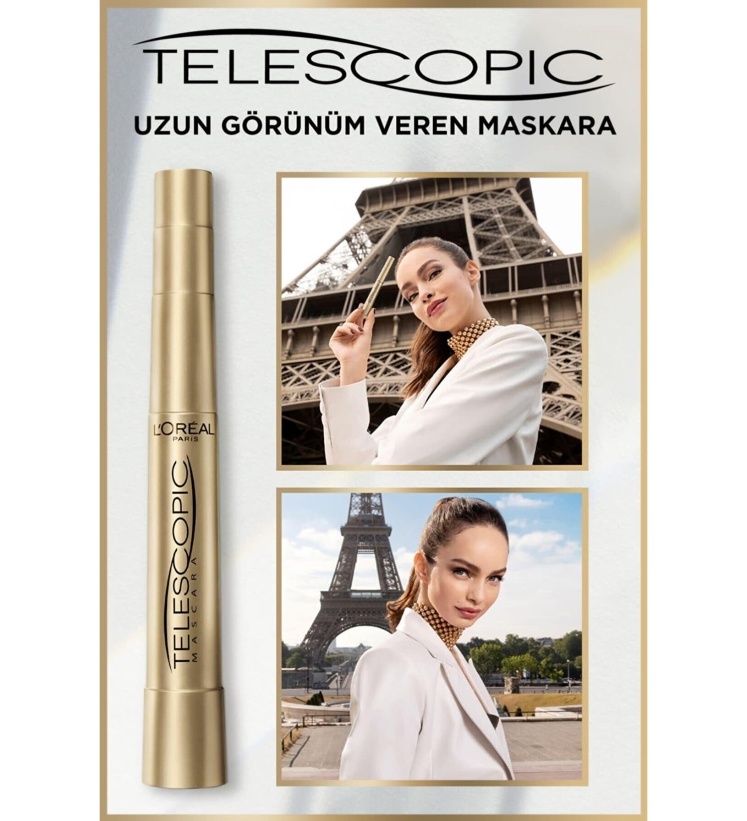 L'Oreal Paris Telescopic Long-Looking Mascara - Black - Buy Online on GoSupps.com