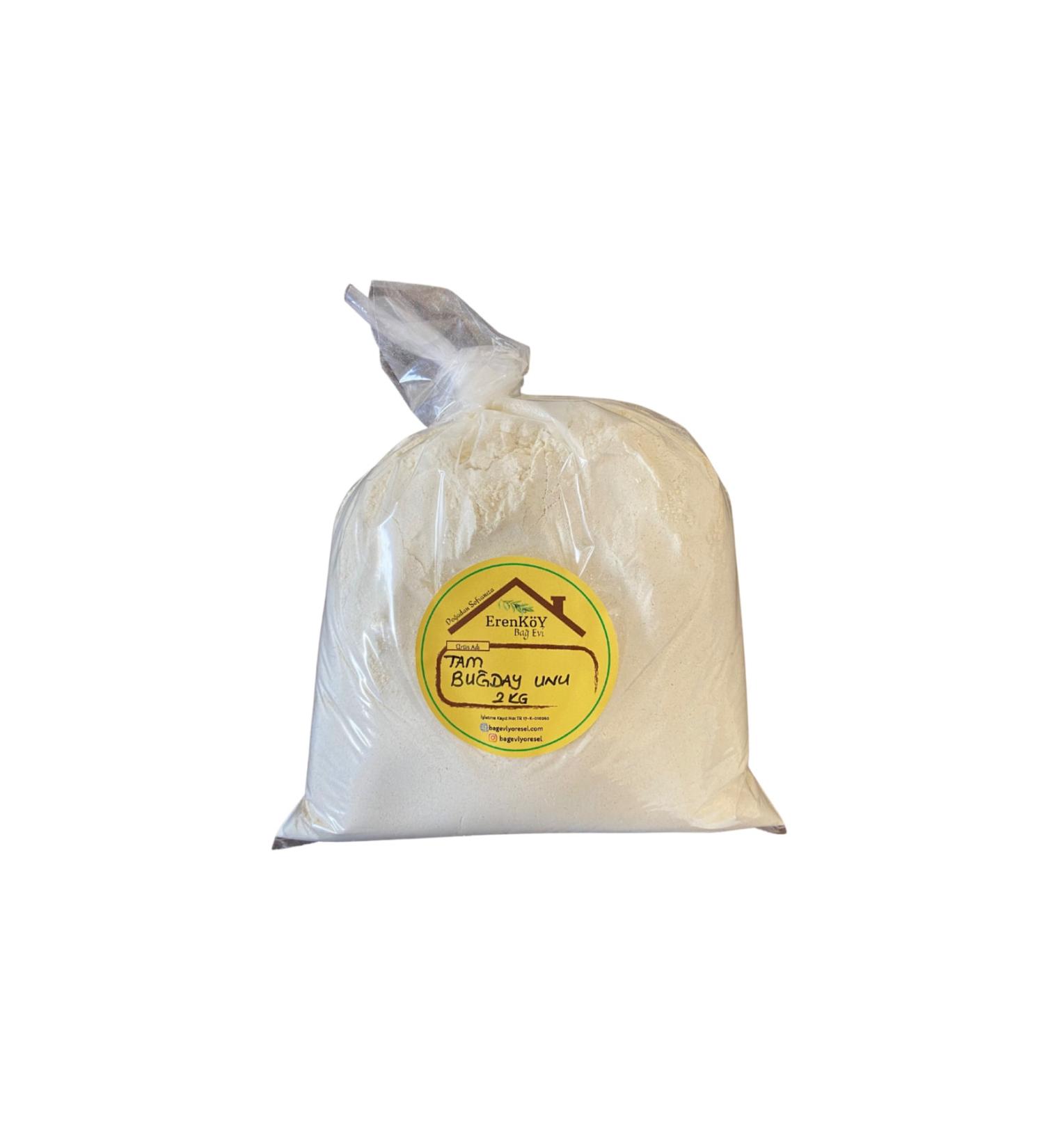 Erenk y Ba Evi Whole Wheat Flour from Nature to Your Table 2kg - Natural Flour from anakkale Stone Mill - Buy Online on GoSupps.com
