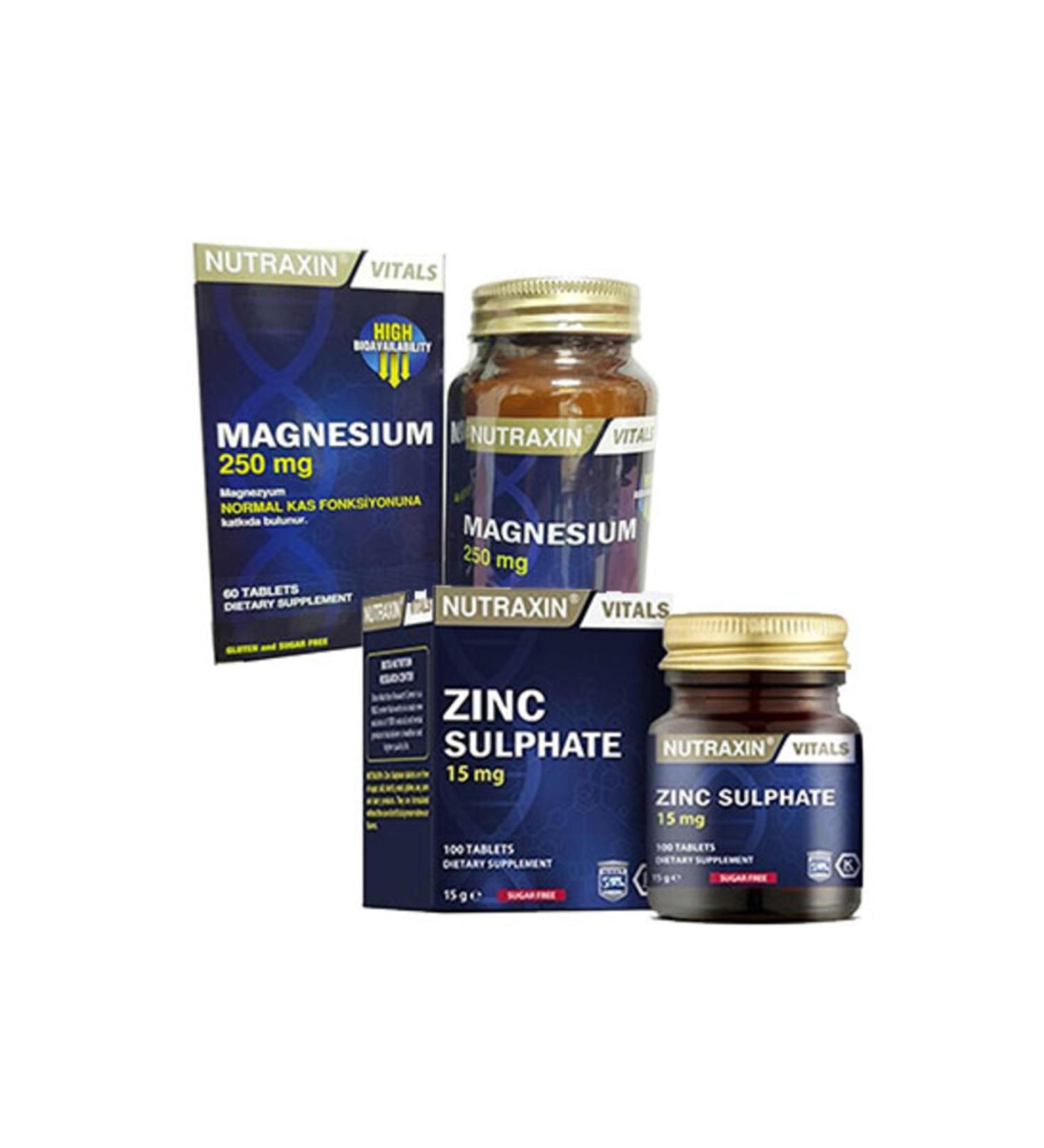 Nutraxin Magnesium Citrate & Zinc Sulphate