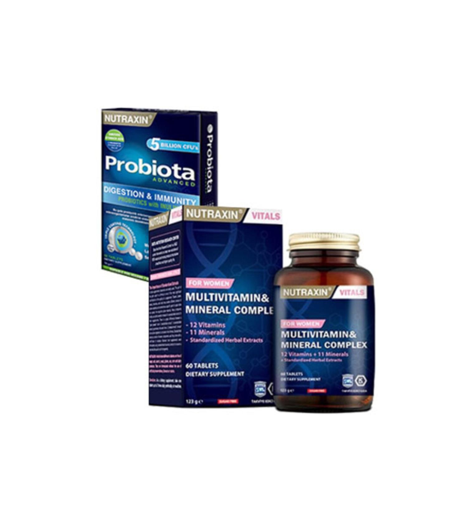 Nutraxin Women's Multivitamin Complex & Probiota Advanced