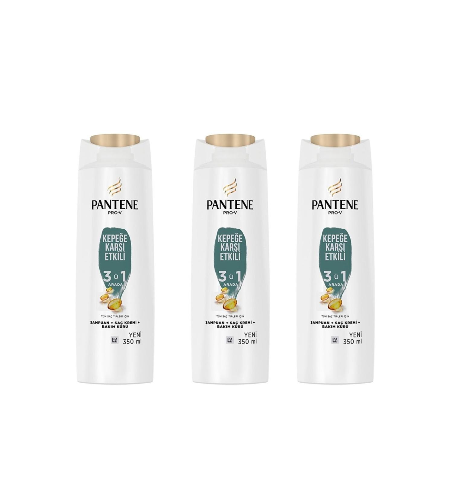 Pantene Anti-Dandruff Effective 3in1 Shampoo 350 Ml* 3 Pieces (campaign set)