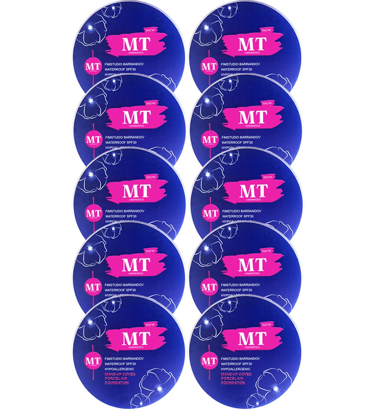 MT Porcelain Foundation Make-up Cover 10 Pieces (212: Dark Tone)