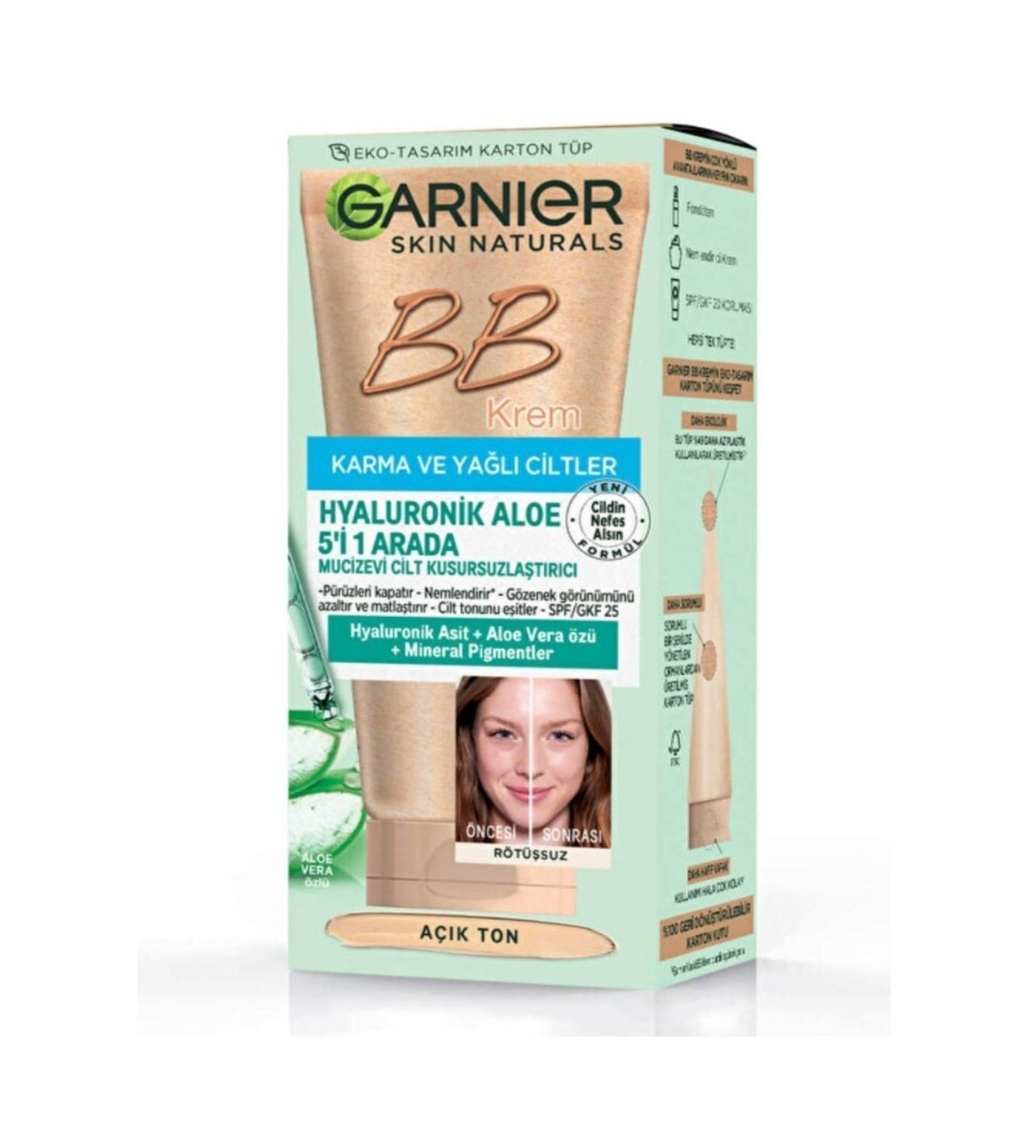 Garnier Bb Cream 5 in 1 Oily Combination Skin Light Tone 40ml