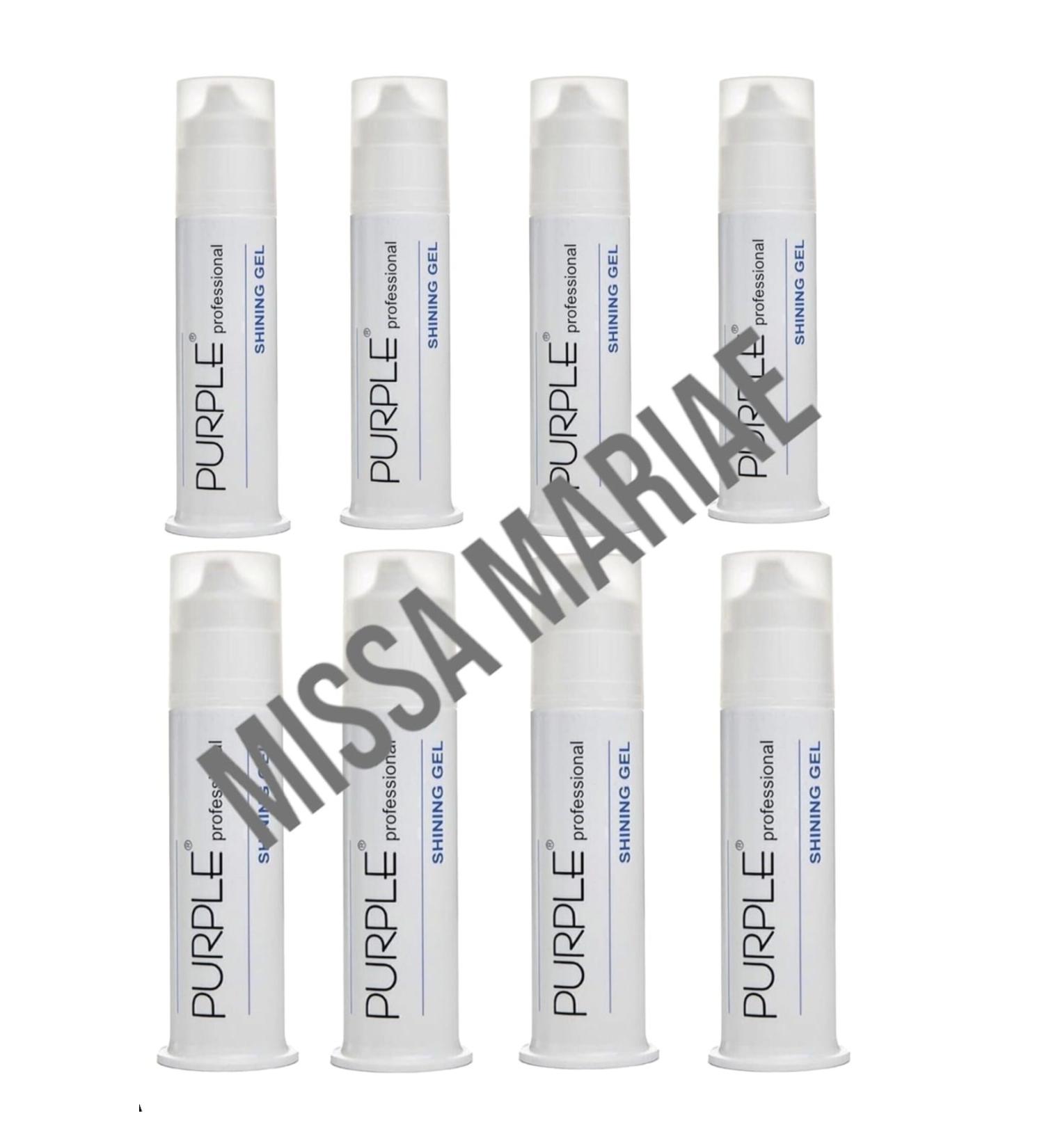 Purple Professional Purple Shining Gel Wax-shiny 100 Ml Set of 8