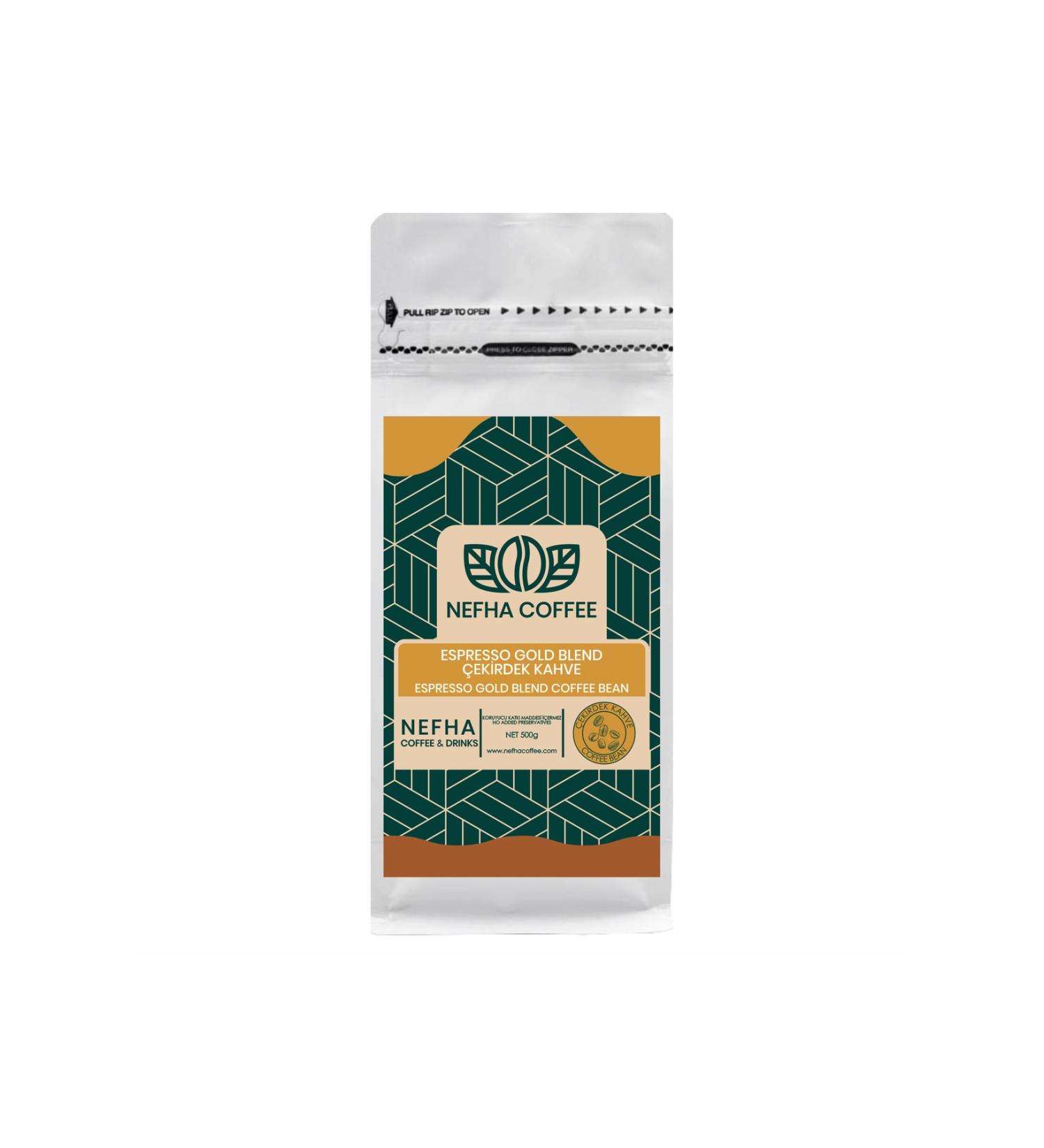 Nefha Coffee Gold Blend Bean Coffee /500gr/
