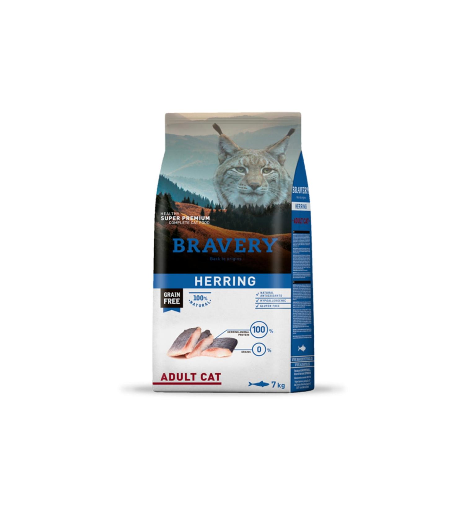 Bravery Herring Adult Cat Food 2kg