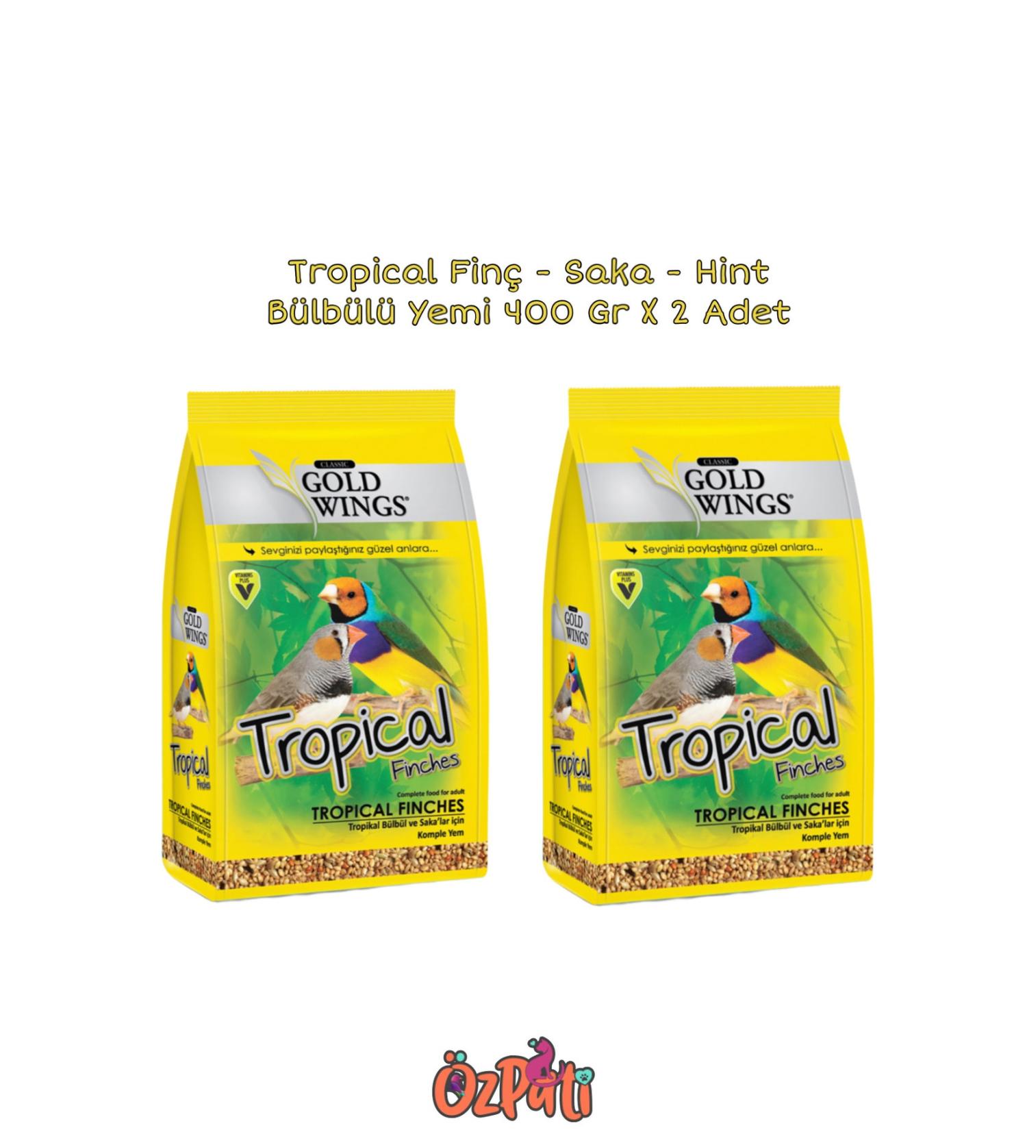 zpati Tropical Finch + Goldfinch + Mockingbird Food 400 Gr X 2 Pk