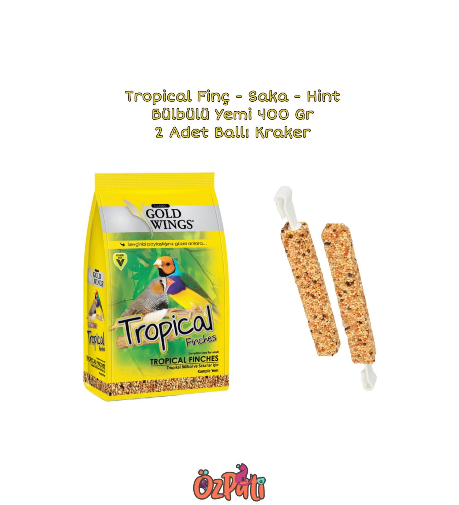zpati Tropical Finch + Goldfinch + Chickadee Food 400 Gr X 2 Crackers