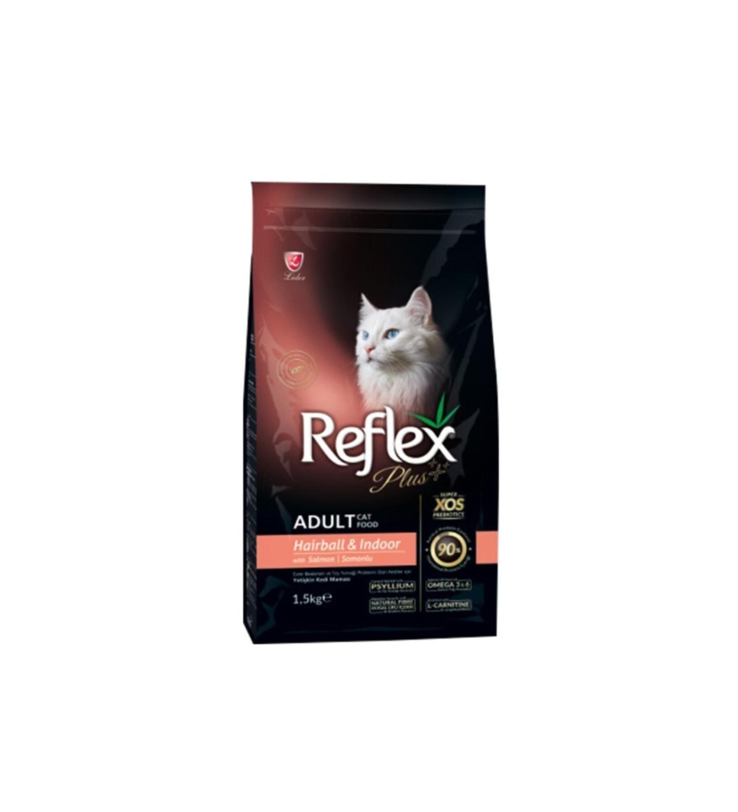 Reflex Plus Hairball Salmon Cat Food 1.5 kg