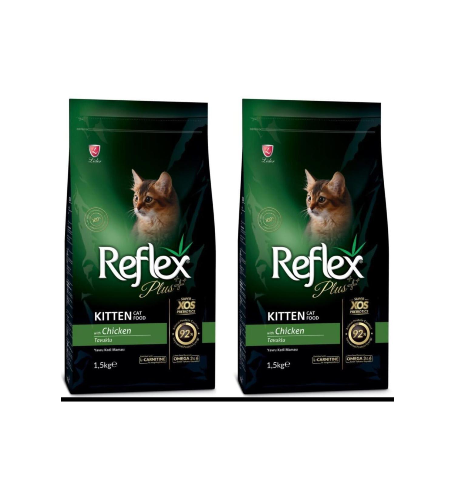 Reflex Chicken Kitten Cat Food 1.5 Kg X 2 Pieces