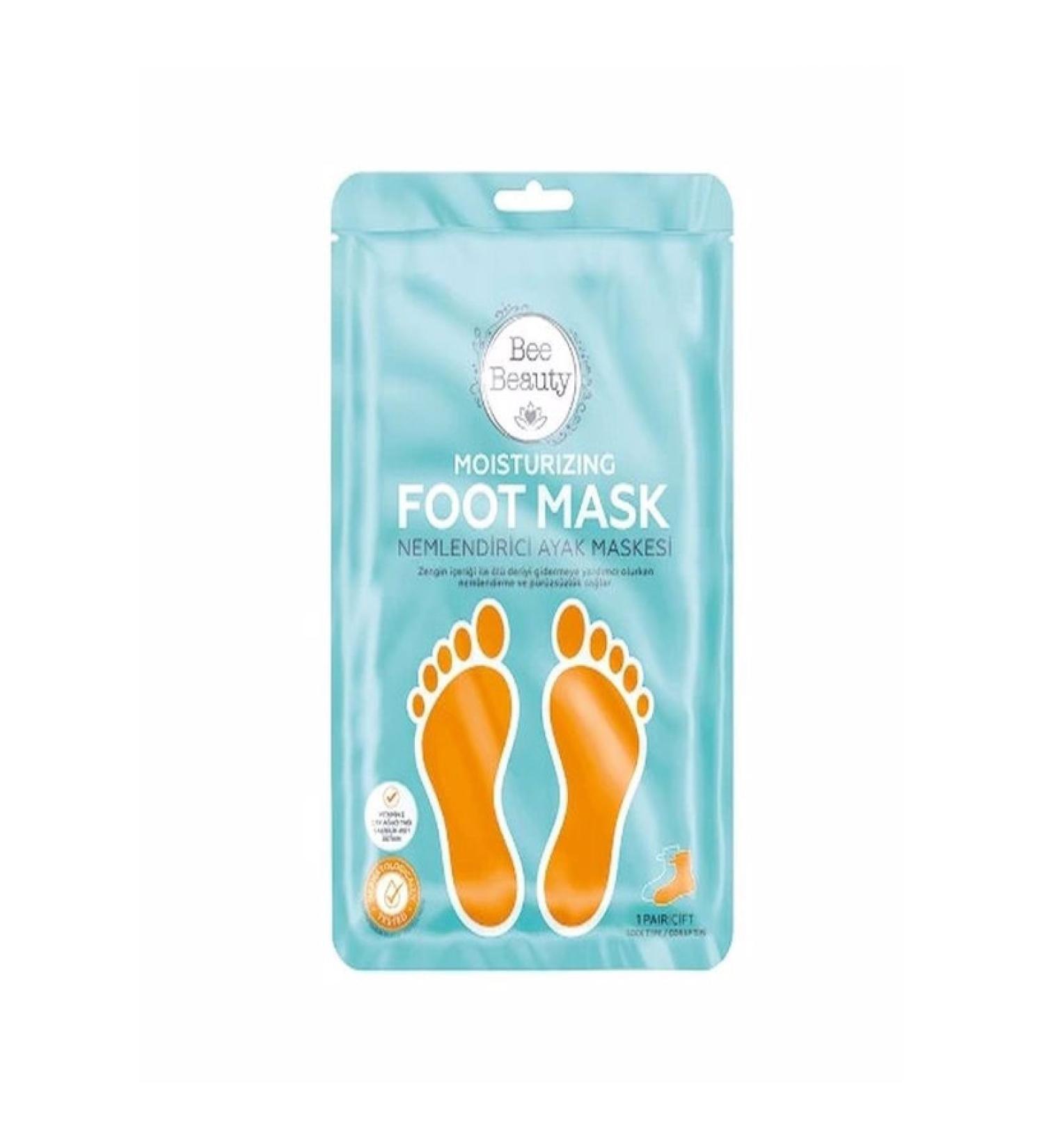 Bee Beauty Moisturizing Foot Mask (1 Pair) Sock Type Foot Peeling Mask for Dead Skin