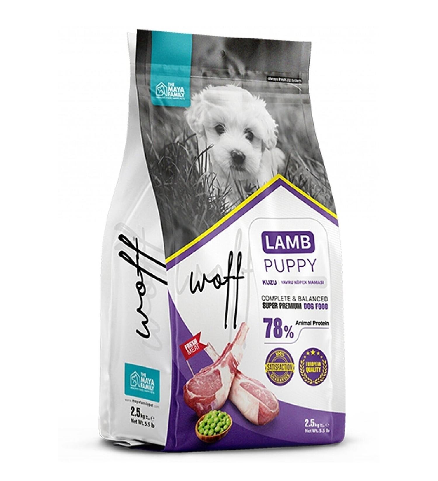 WOFF Puppy Lamb Puppy Lamb Meat Dry Dog Food 2.5 Kg