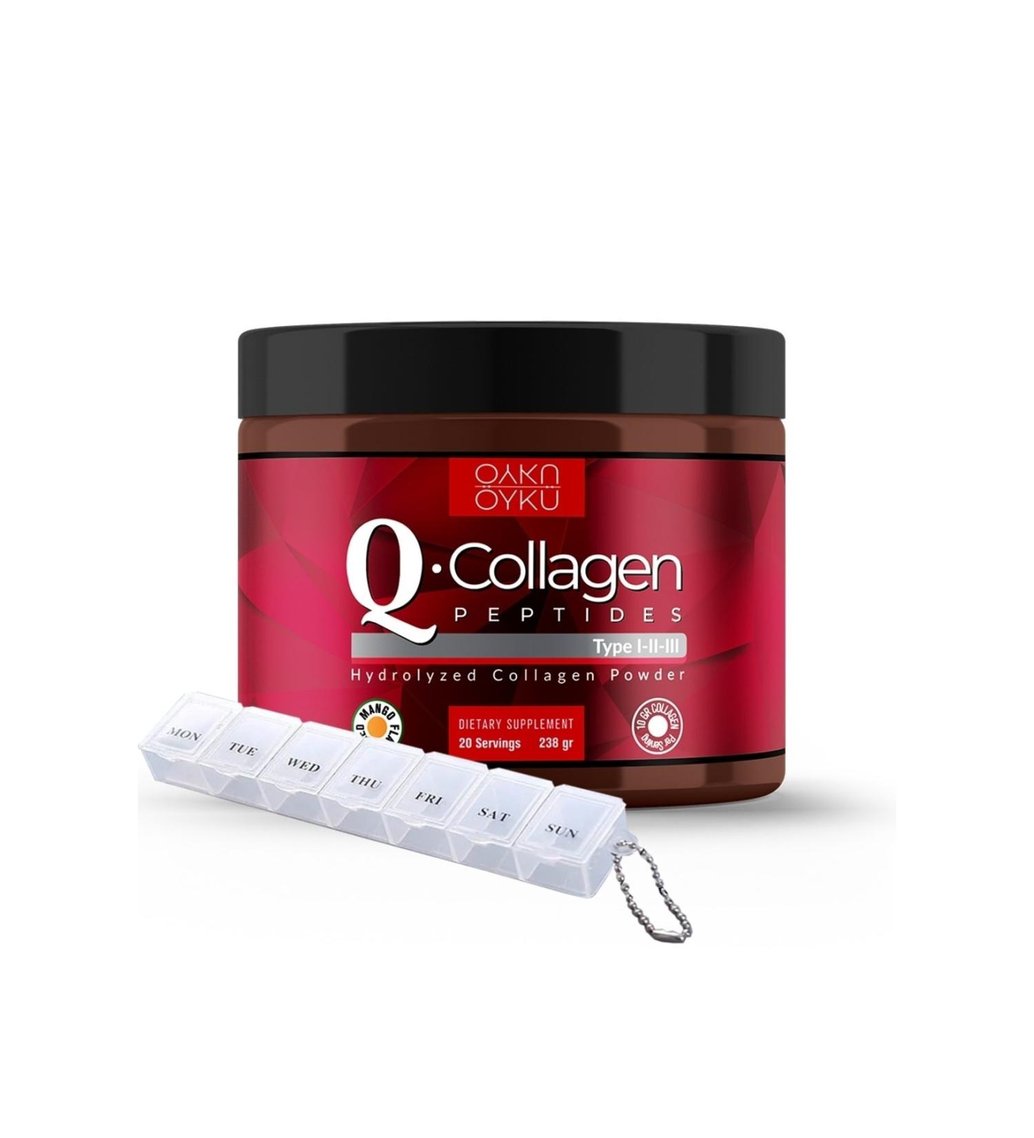 Story Q-collagen / Collagen / Collagen / Type 1-2-3 Vitamin C (238GR POWDER) 1 Box / - Buy Online on GoSupps.com