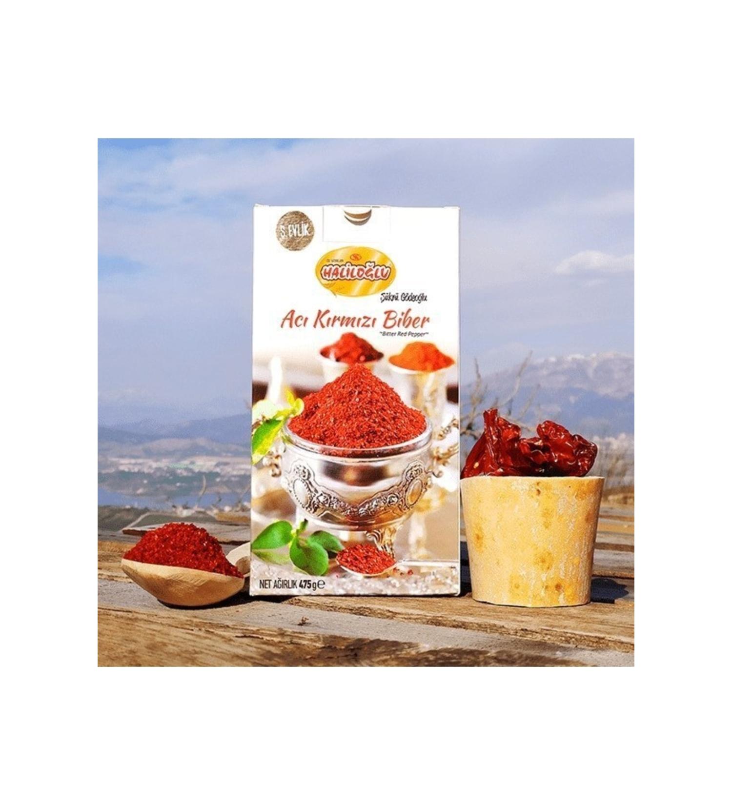 Halilo lu Kahramanmara Chili Pepper .evlik (475 Gr.)