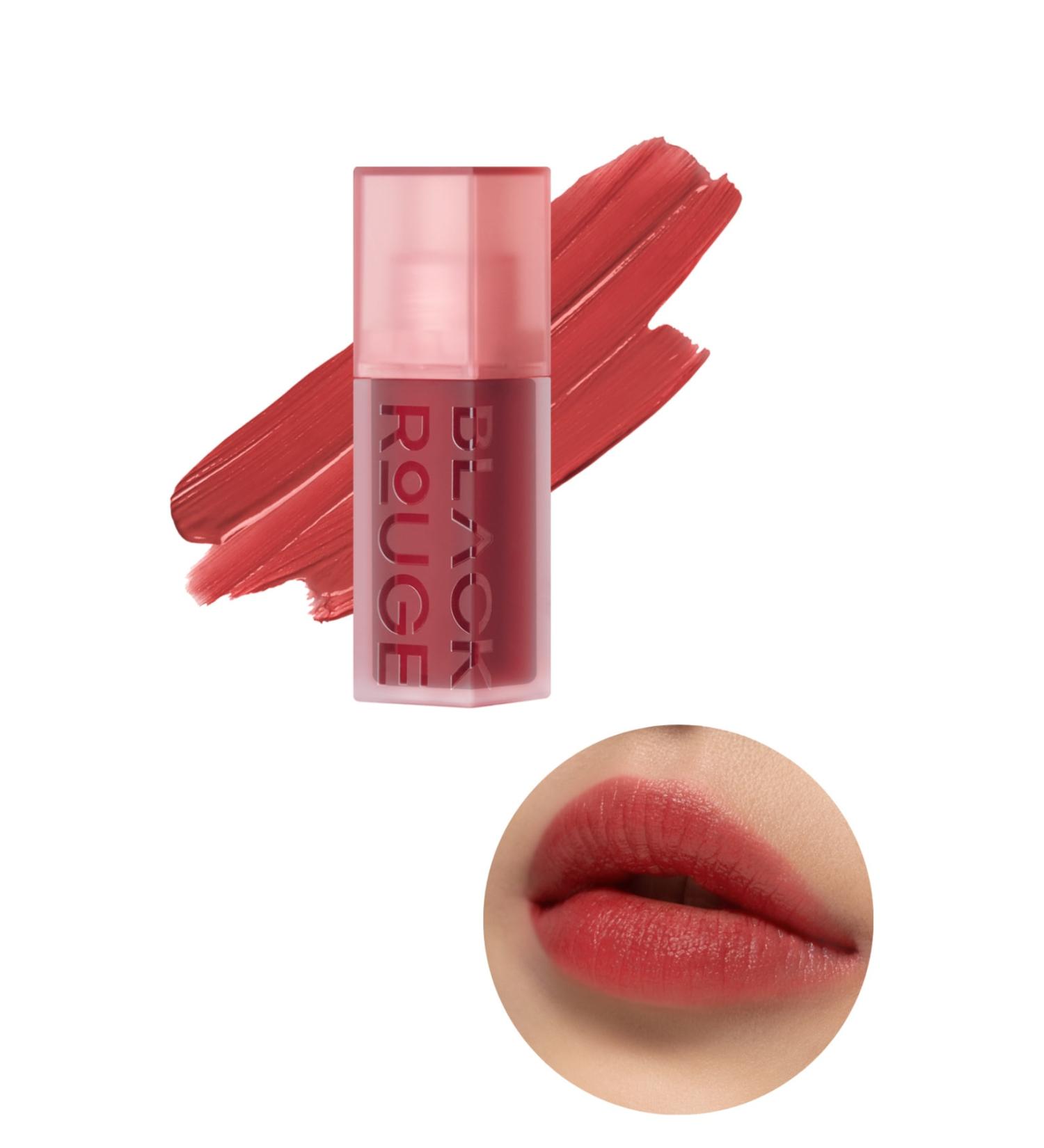 Black Rouge Velvet Texture Moisturizing and Nourishing Double Over Layer Velvet Tint Salmon - Buy Online on GoSupps.com