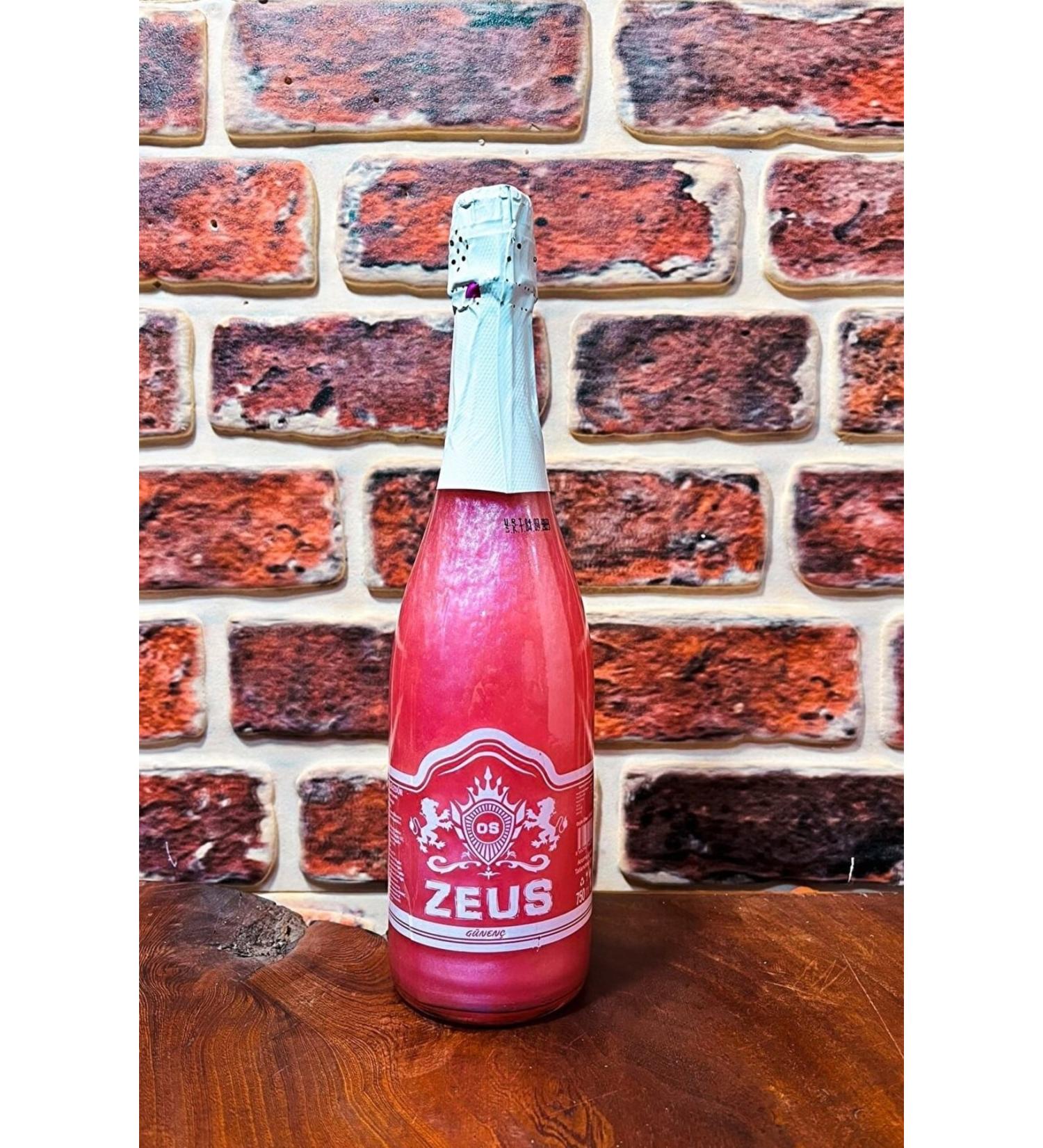 OS ZEUS Non-Alcoholic Sparkling Carbonated Drink Strawberry Flavored