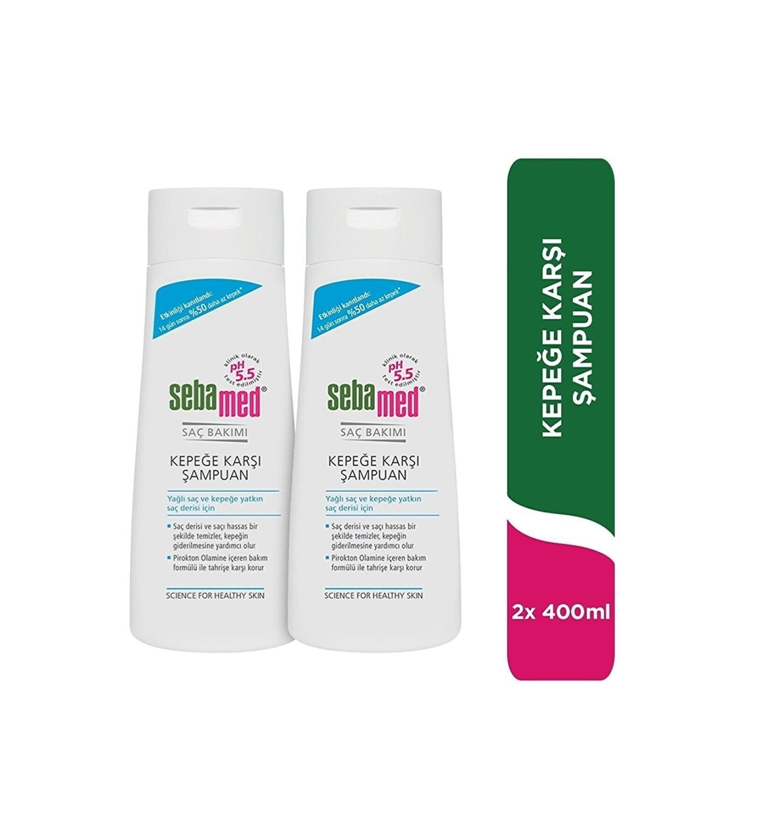 Sebamed Anti-Dandruff Shampoo & Hair Care (Soap & Alkali Free) Ph 5.5 400 Ml X 2 Pieces.