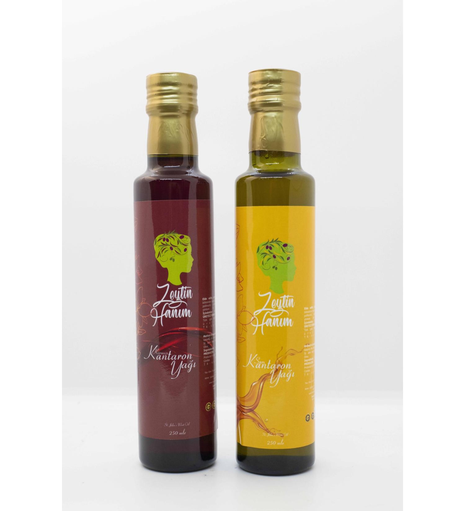 ZEYT N HANIM Yellow and Red St. John's Wort Oil (Dissolved in 250 ml Polyphenol Olive Oil)