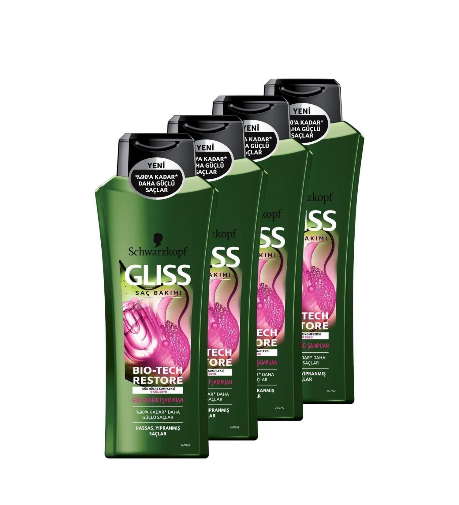 Gliss Bio-tech Strengthening Shampoo 500 ml X6