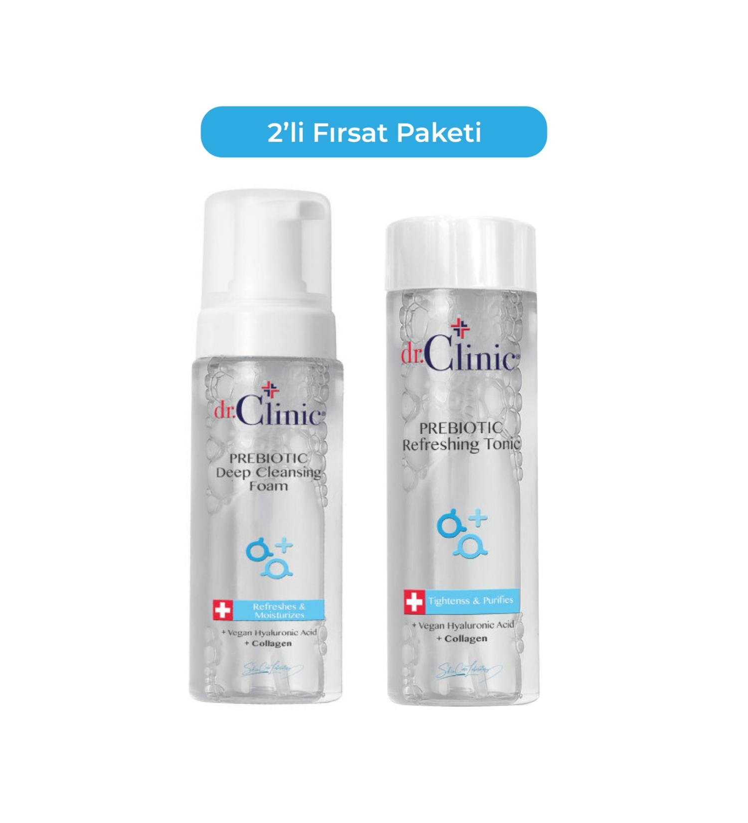 Dr. Clinic Prebiotic Tonic and Facial Cleansing Foam