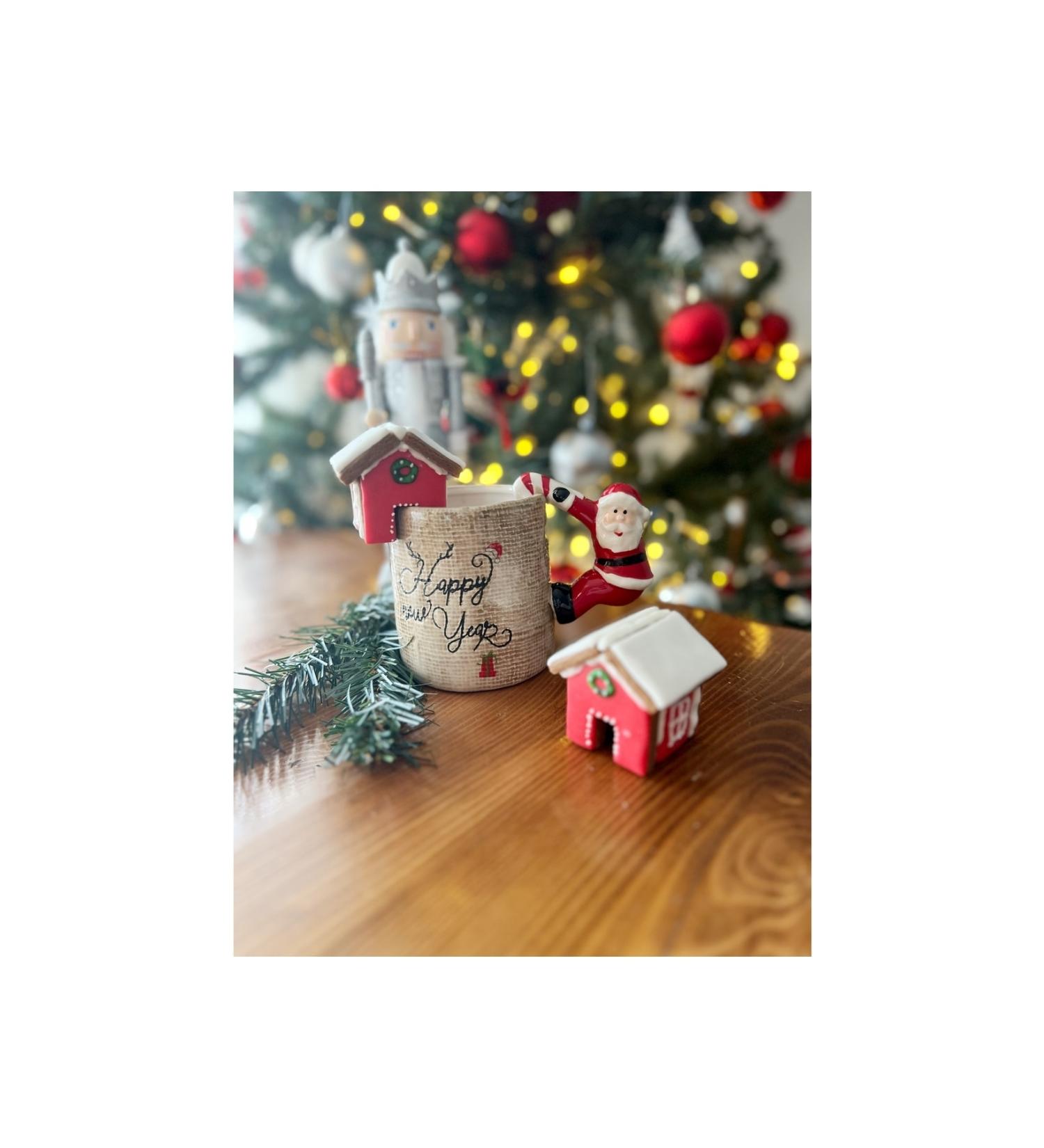 cookiesmir Cup Edge Cookie House (Sugar Dough) Gingerbread House Red