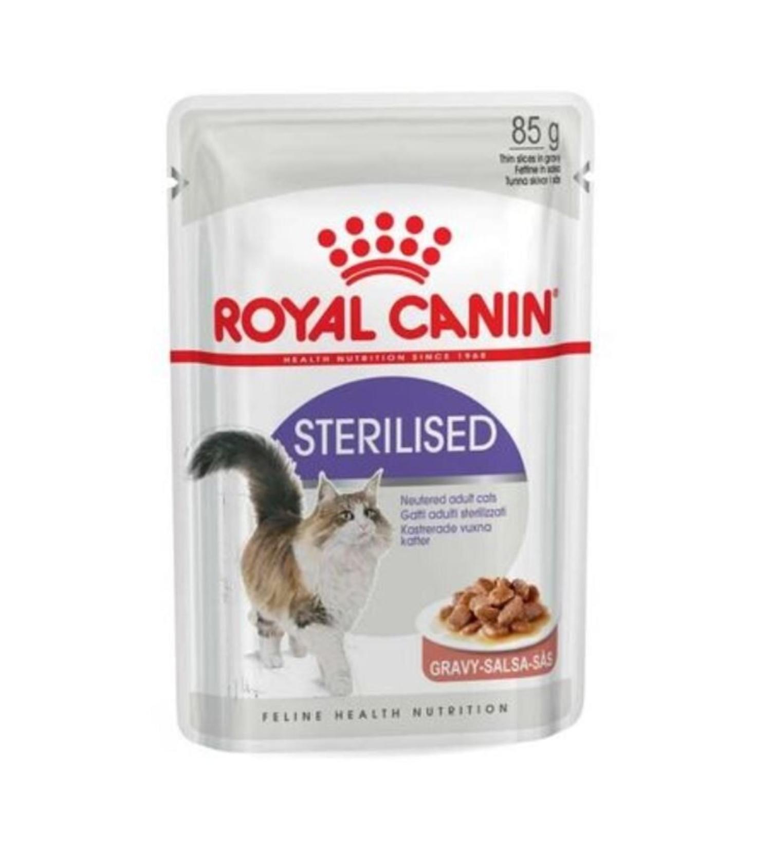Royal Canin Sterilized Gravy Pouch Sterilized Adult Cat Wet Food 24 X 85 G