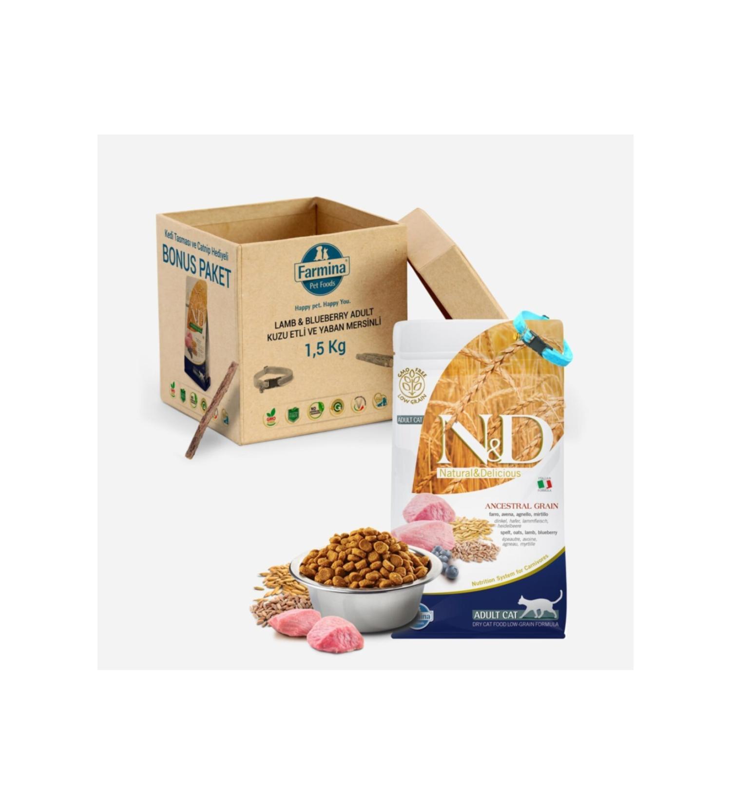 N & D Low Grain Low Grain Lamb Blueberry Cat Food 1.5 kg