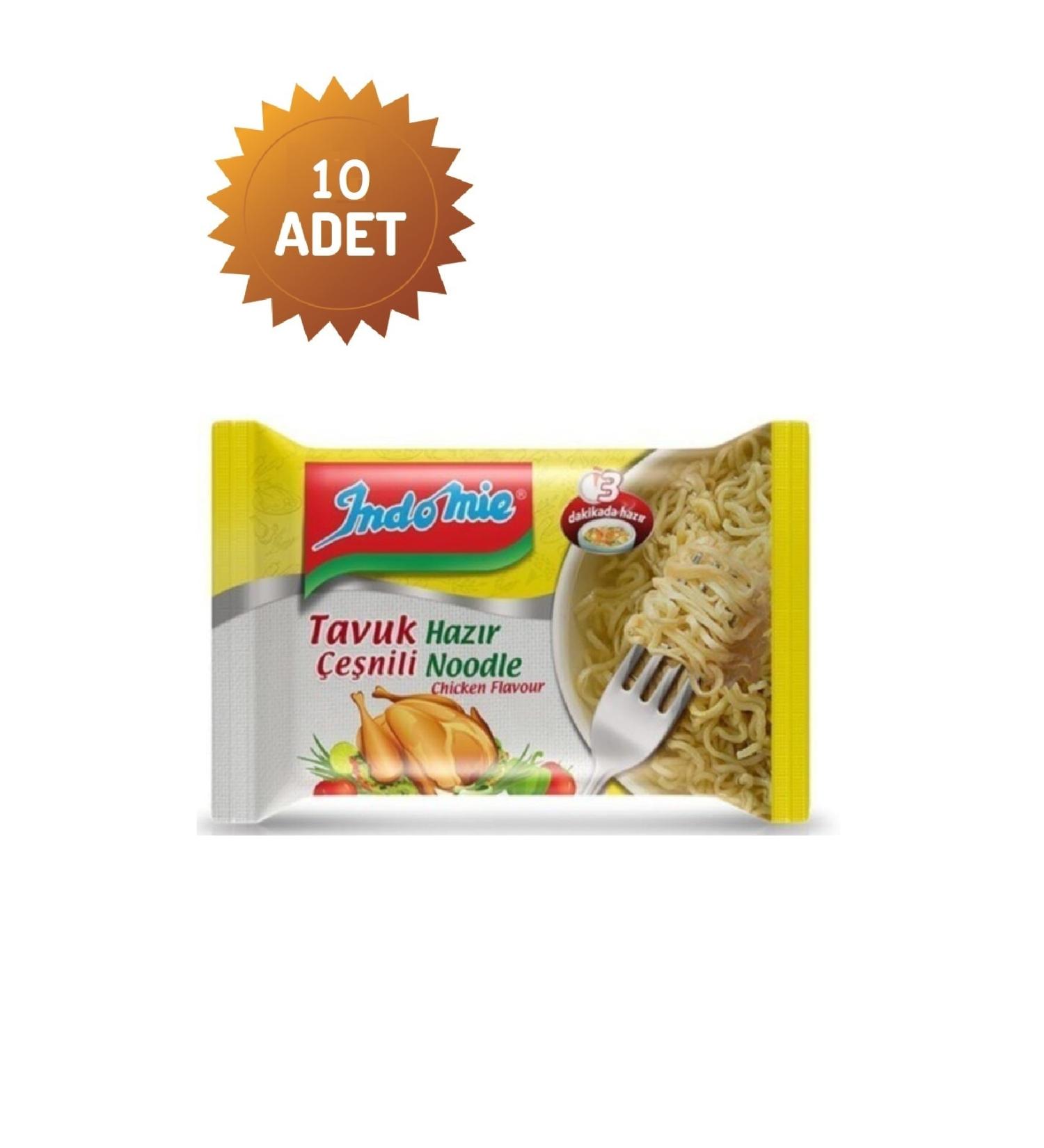 Indomie Indomie Chicken Flavored Noodles 70 Gr X 10 Pieces