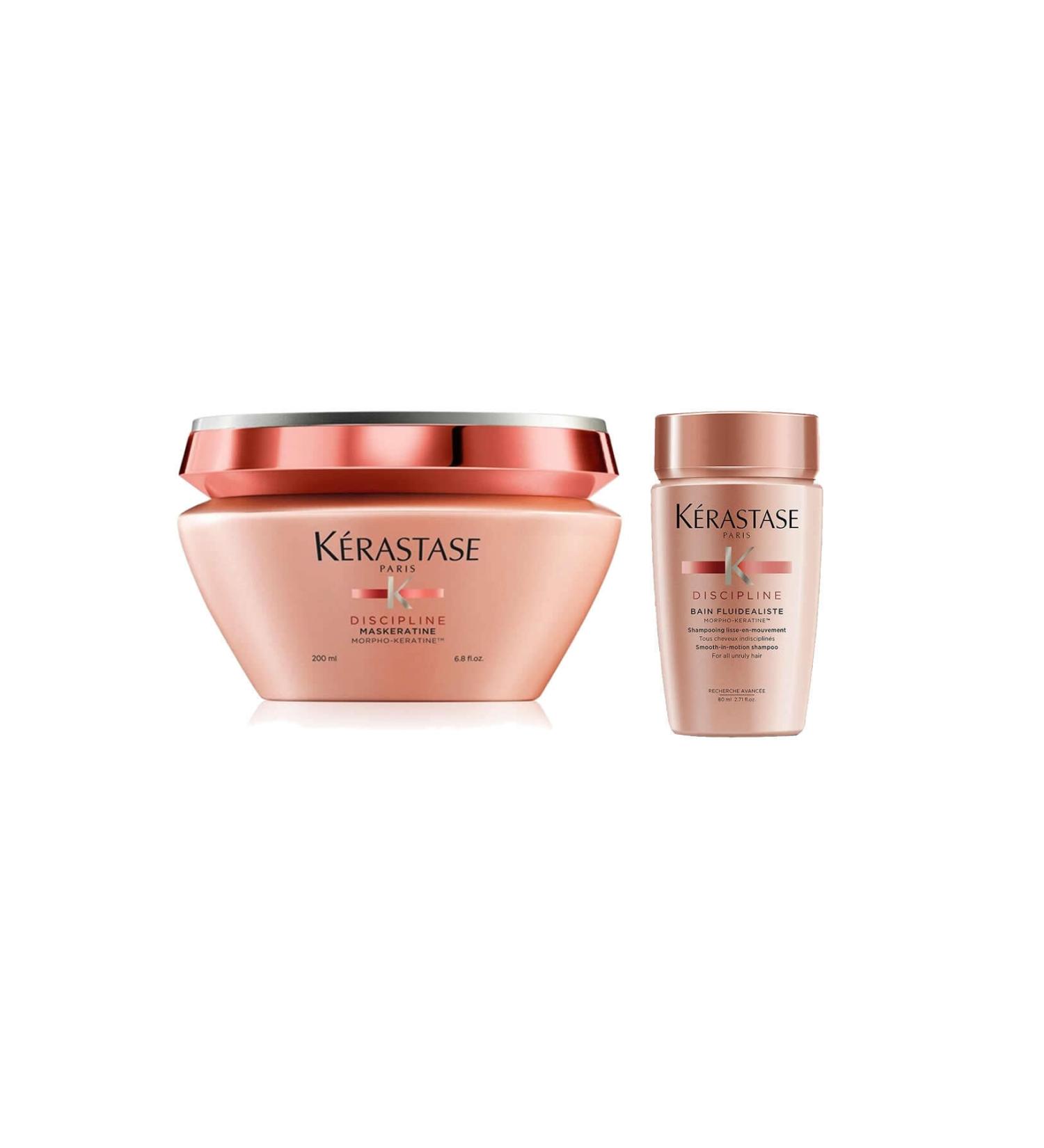 Kerastase Discipline Maskeratine Hair Mask 200ml + Discipline Shampoo 80ml