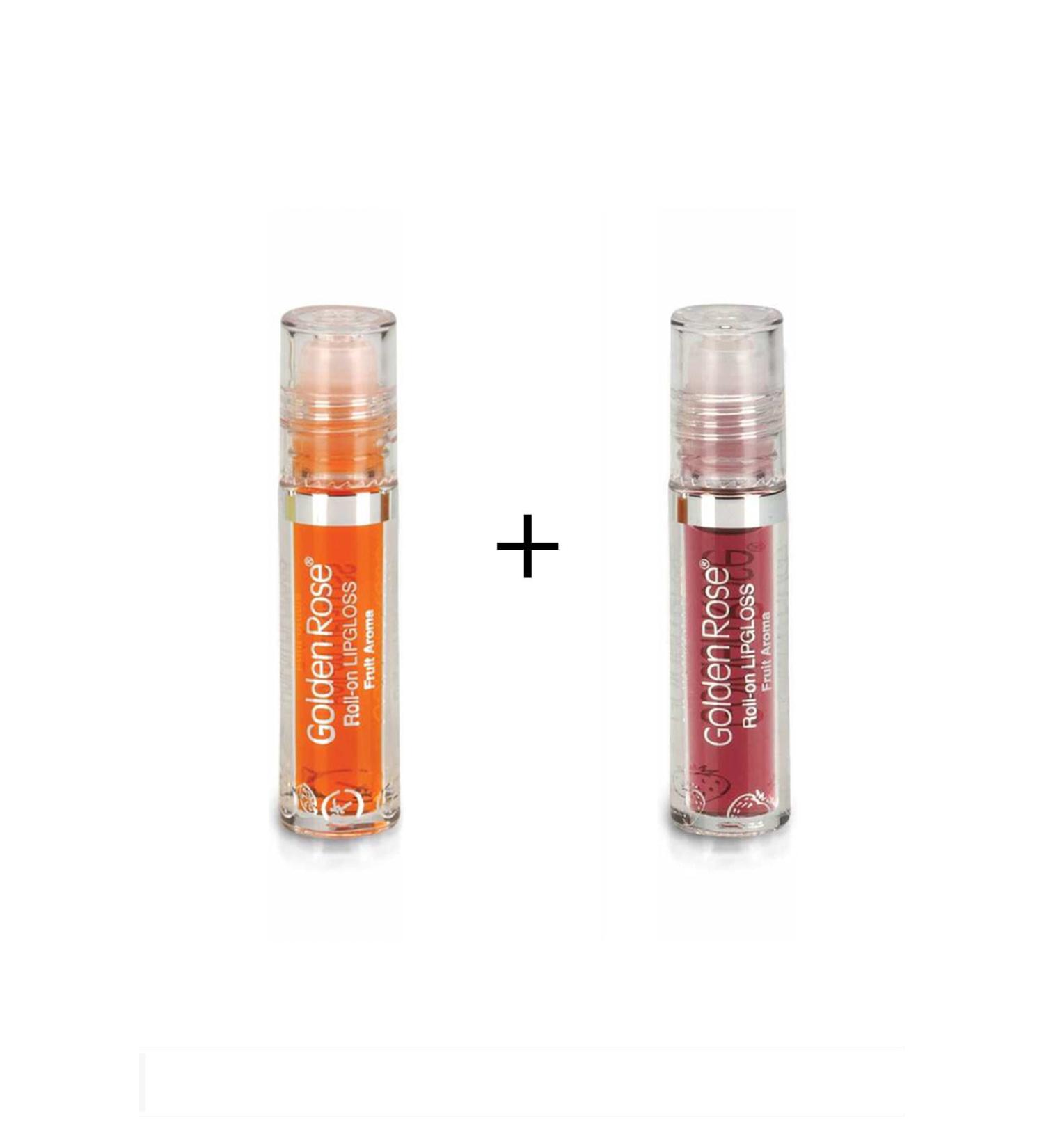 Golden Rose Fruity Lip Gloss Roll On Lipgloss Strawberry And Orange Mtk