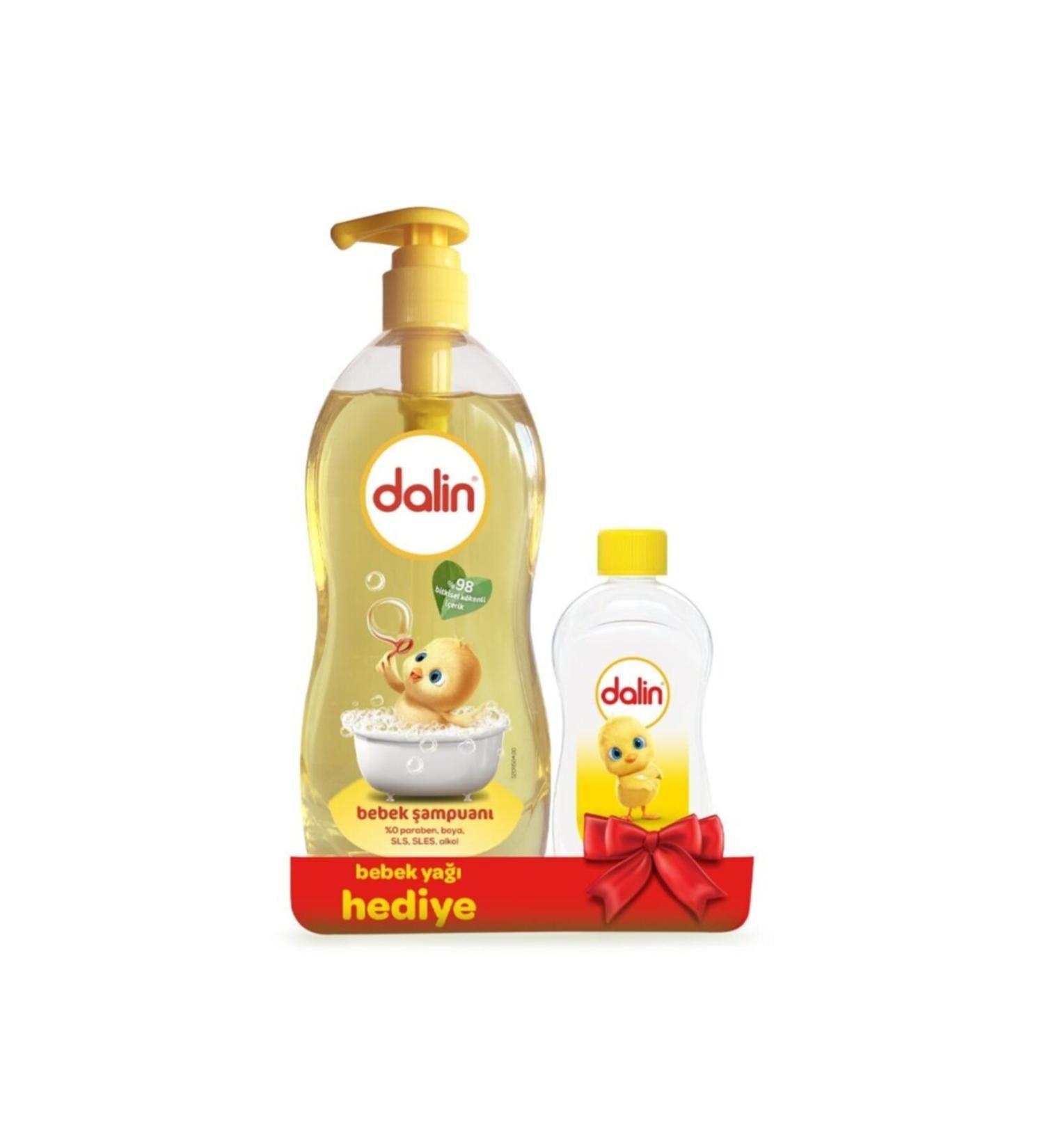 Dalin Baby Shampoo 700 Ml + Baby Oil 100 Ml