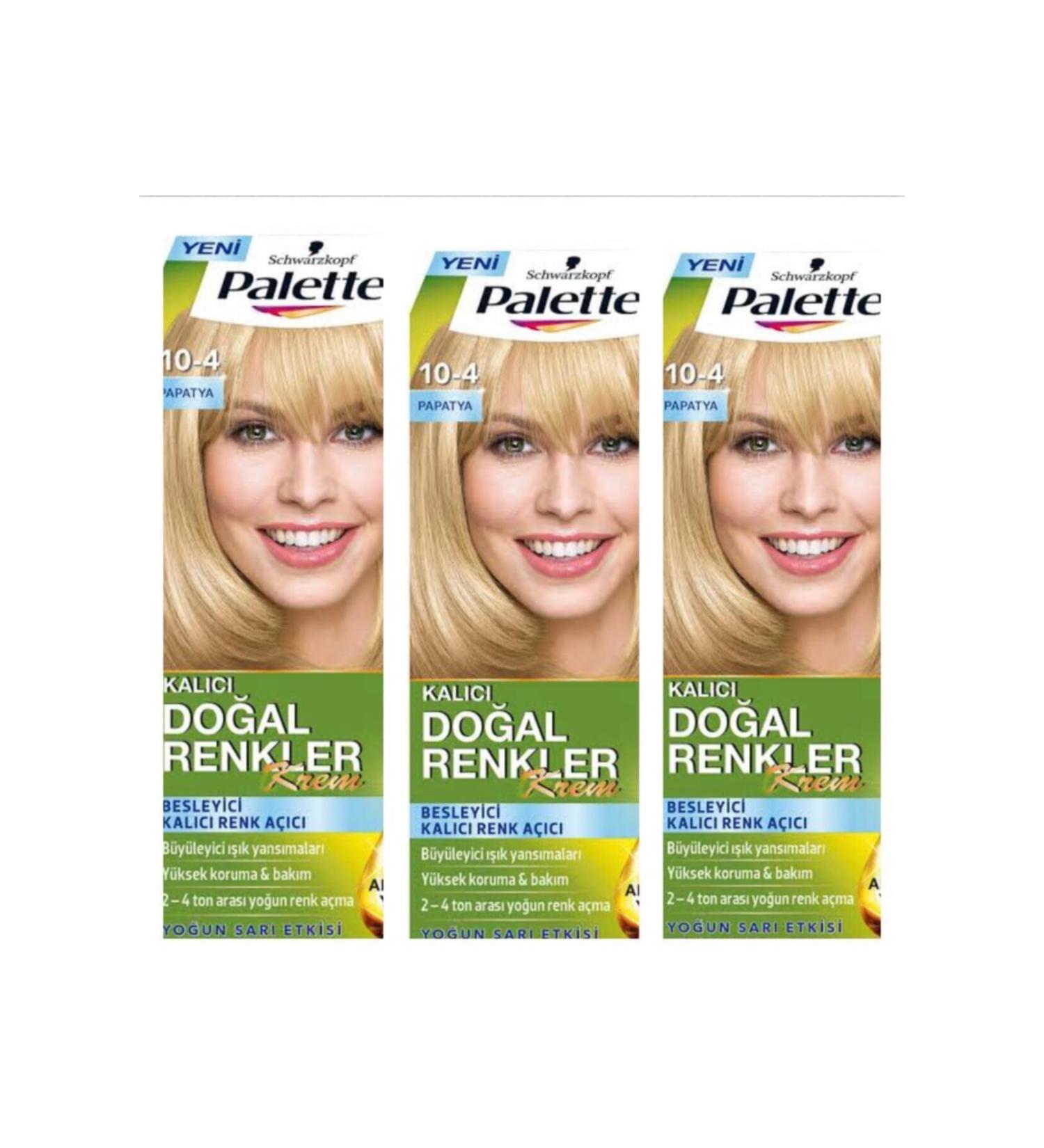 Palette Permanent Natural Colors 10-4 3 Pieces