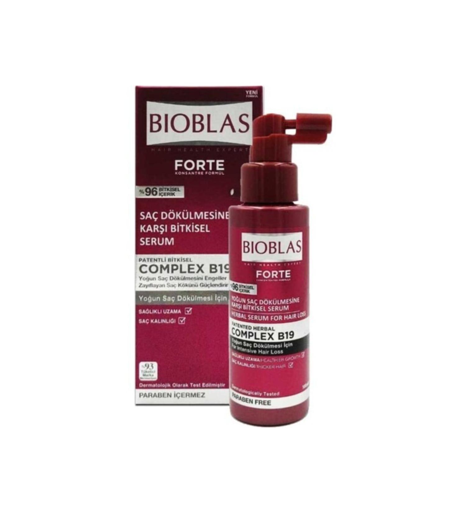 Bioblas Forte Herbal Serum Against Hair Loss 100 Ml